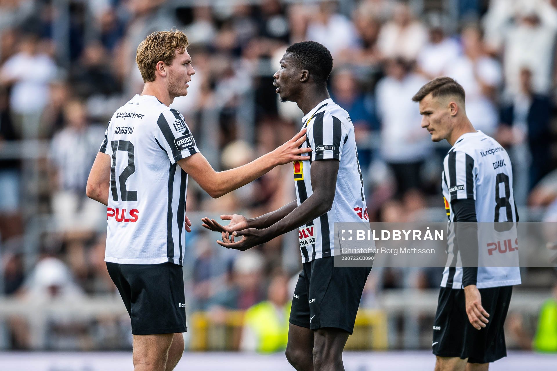 Landskronas Melker Jonsson, Ousmane Diawara och Robin