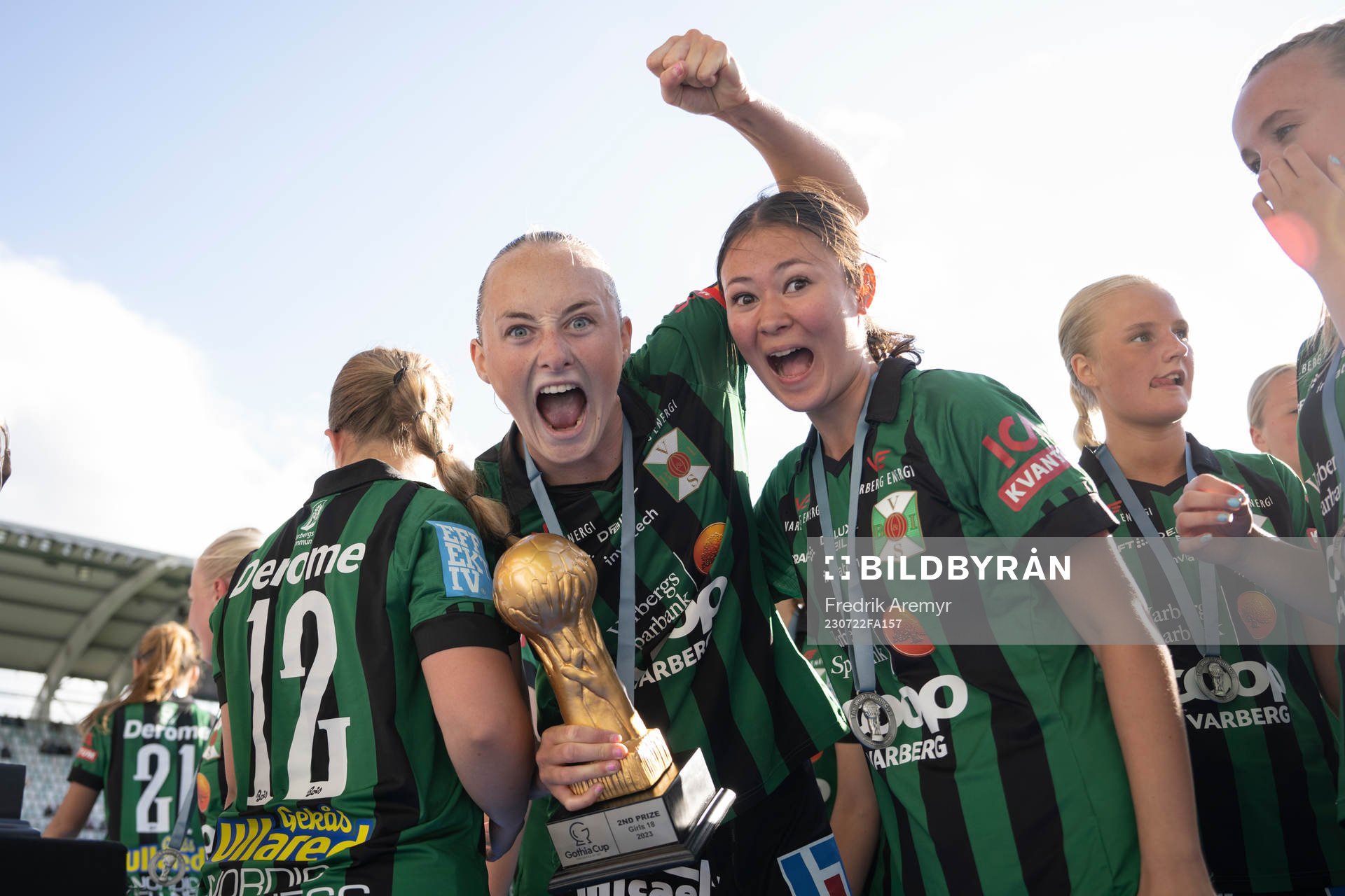 Varbergs spelare jublar