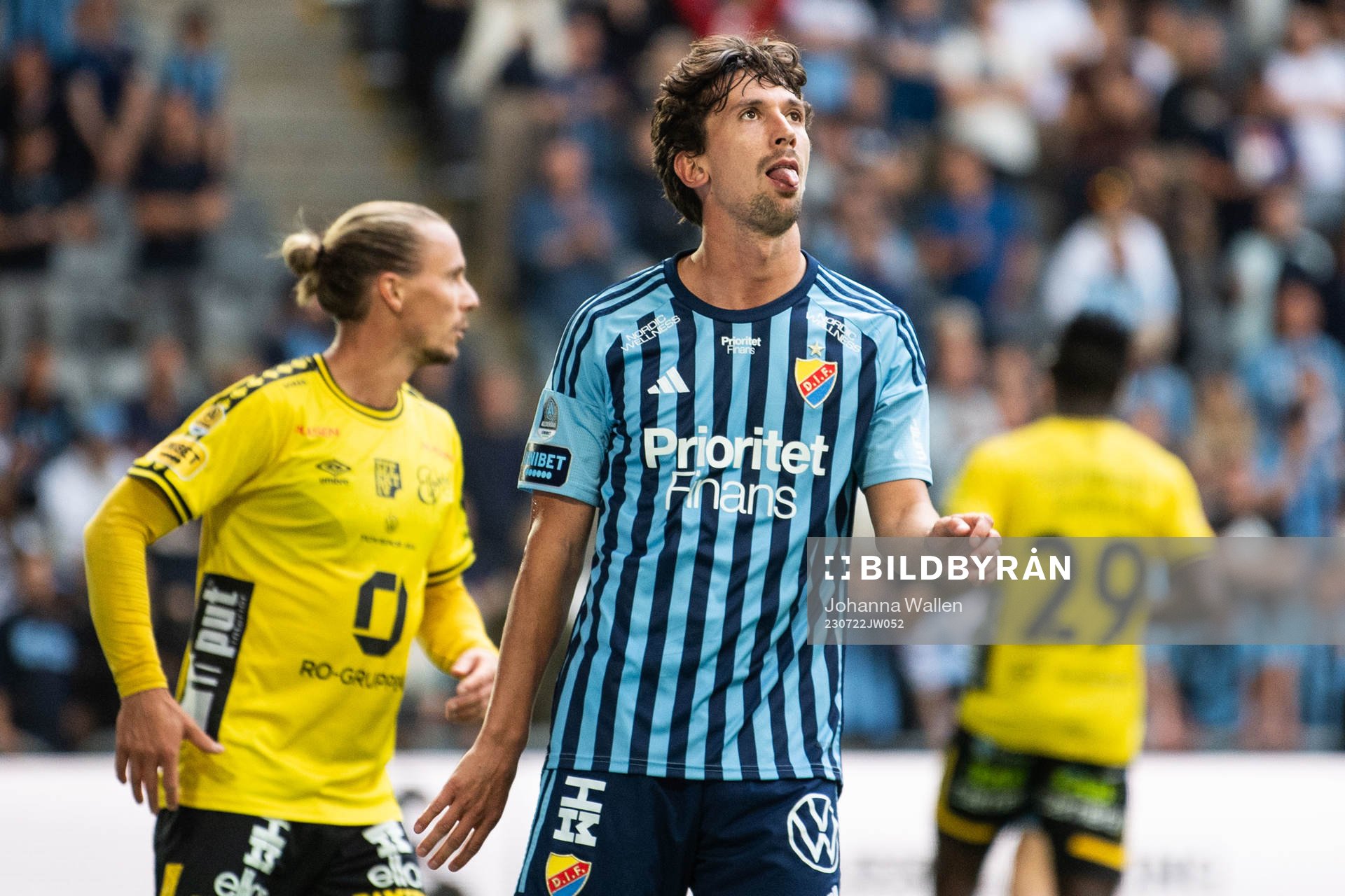 Djurgårdens Gustav Wikheim deppar