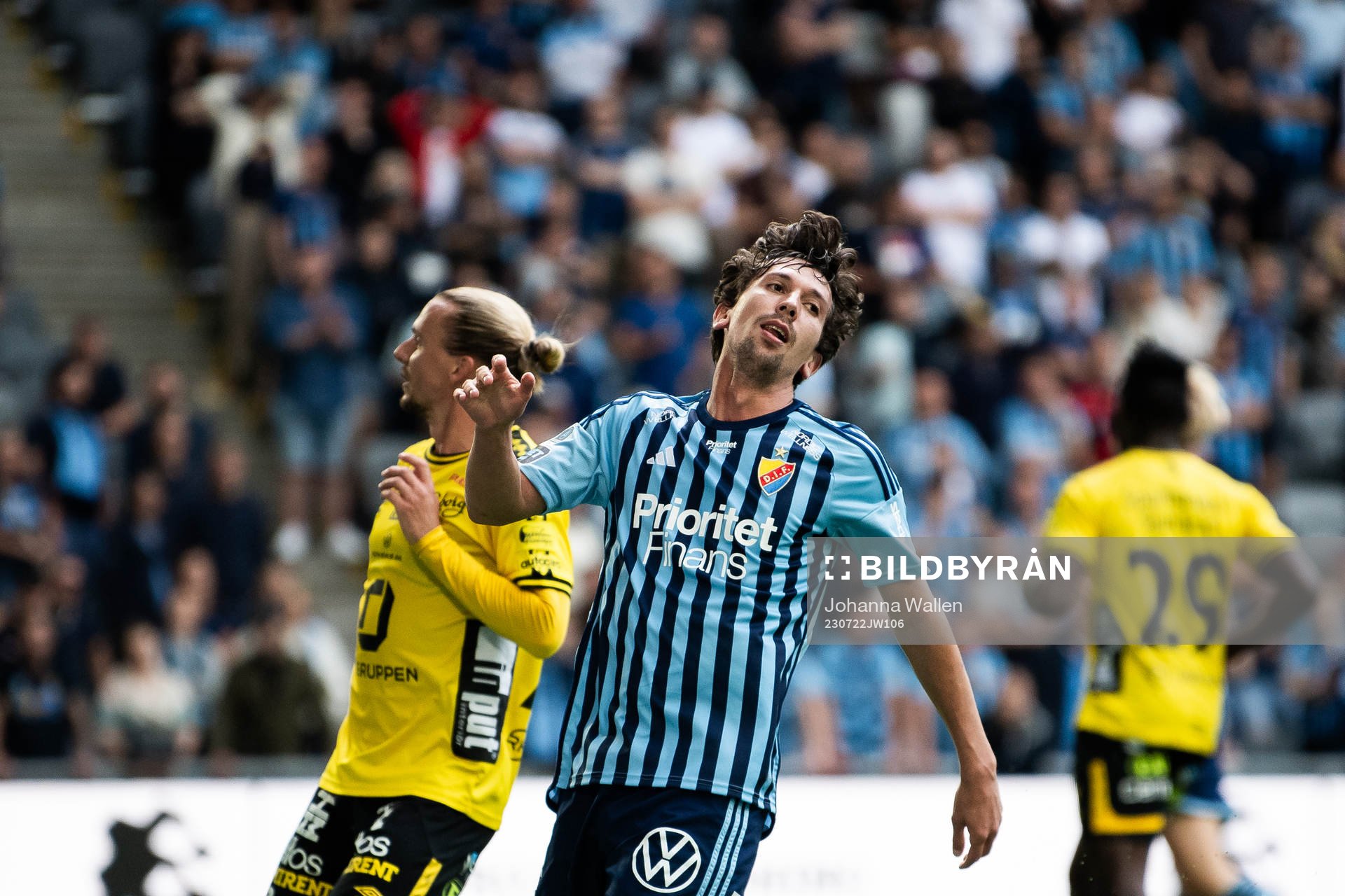 Djurgårdens Gustav Wikheim deppar