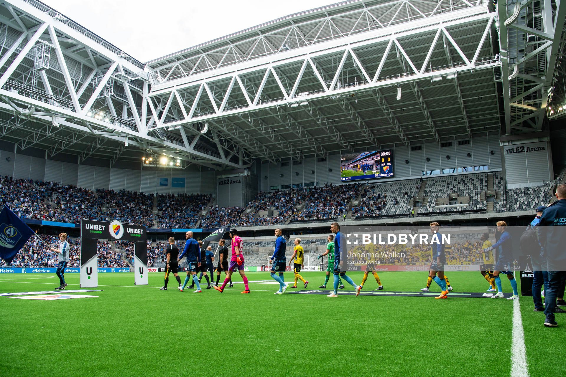 Djurgårdens och Elfsborgs spelare