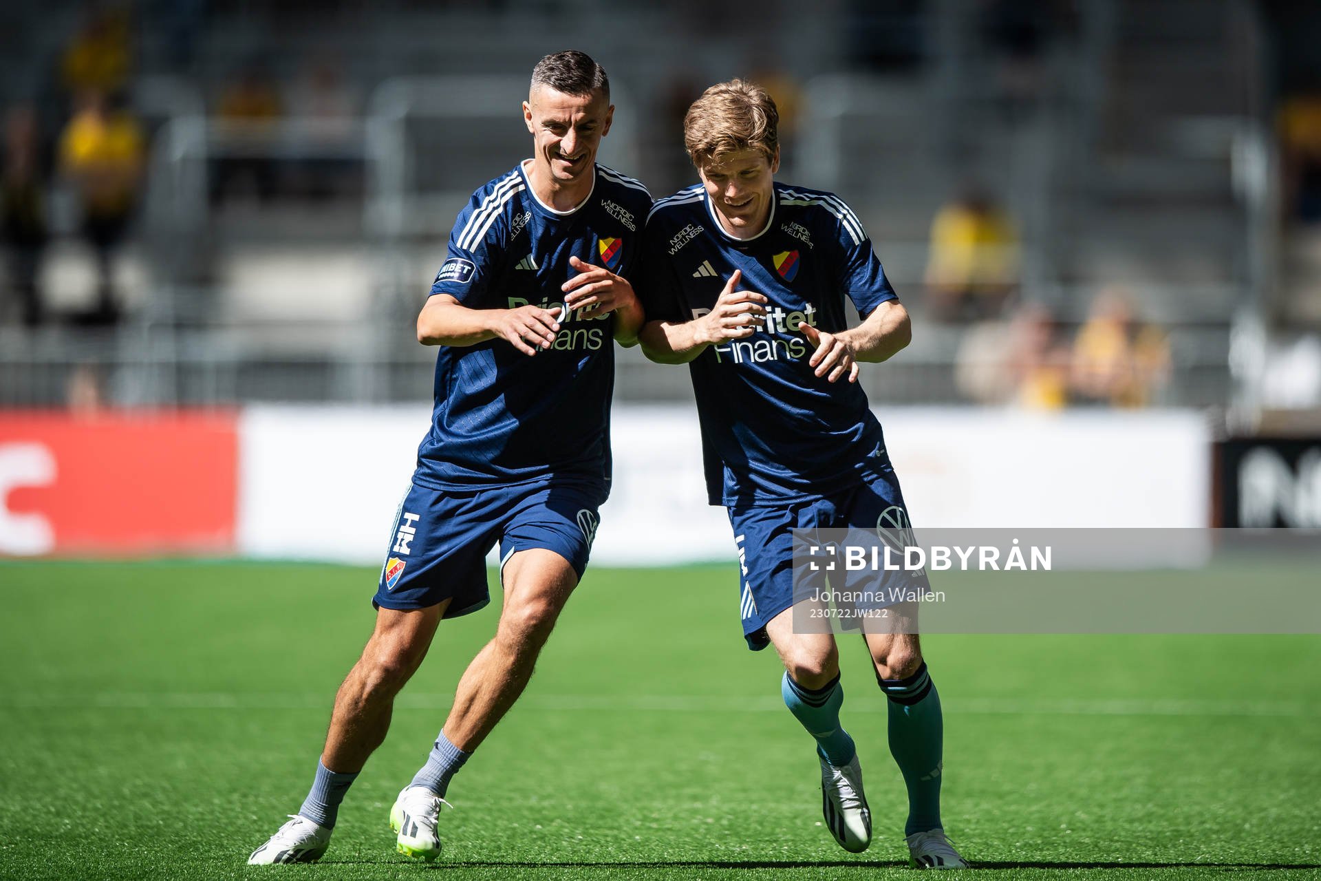 Djurgårdens Haris Radetinac och Oliver Berg