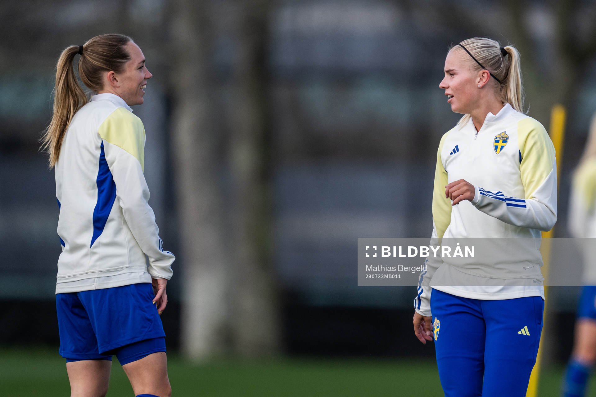 Elin Rubensson and Stina Lennartsson of the Swedish women's