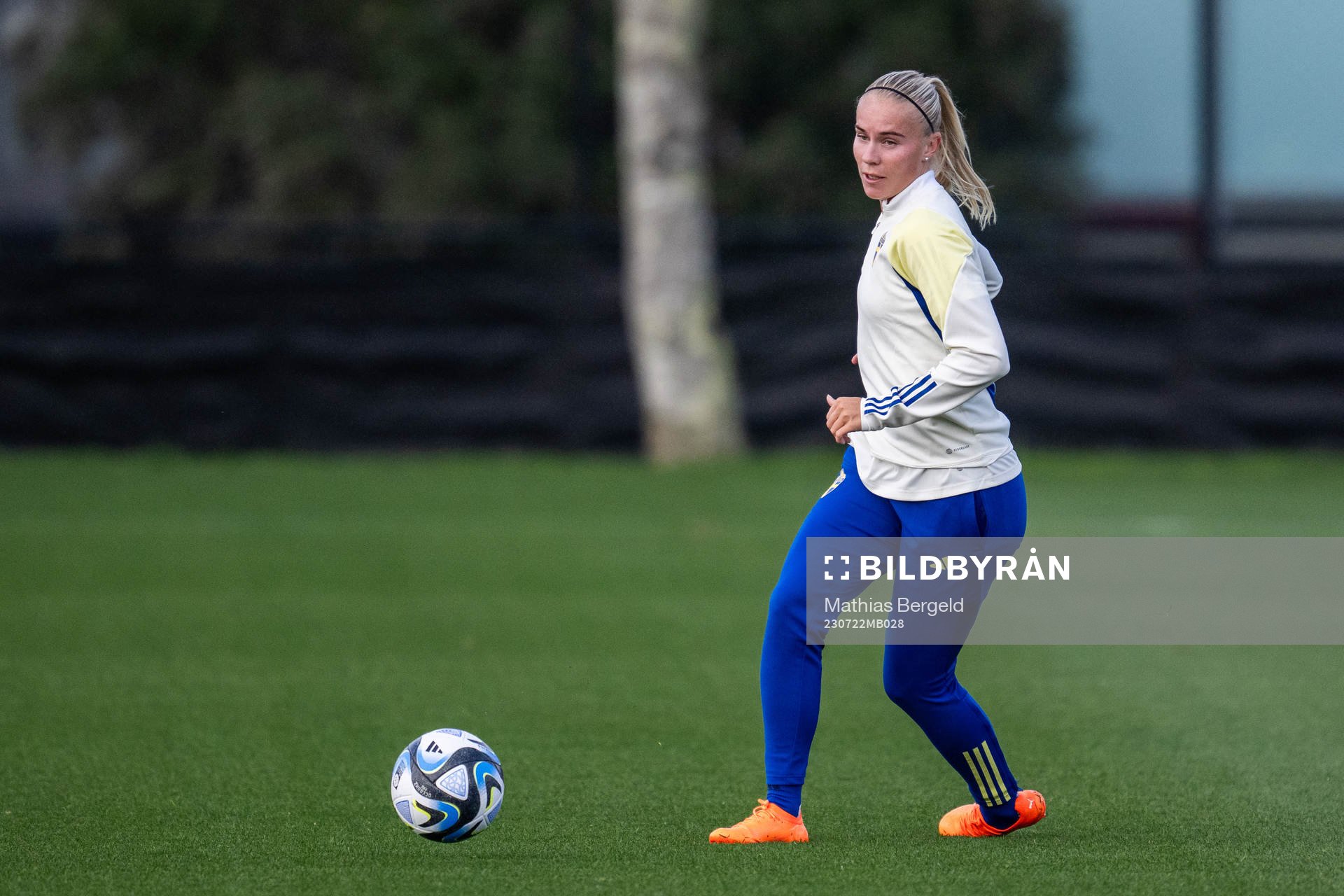Stina Lennartsson of the Swedish women's national team at a