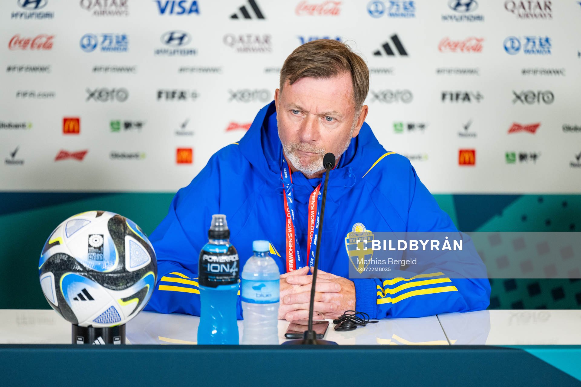 Head coach Peter Gerhardsson of the Swedish women's