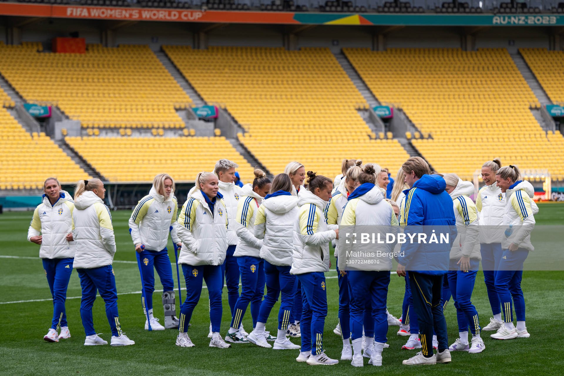 Players of the Swedish women's national football team at a