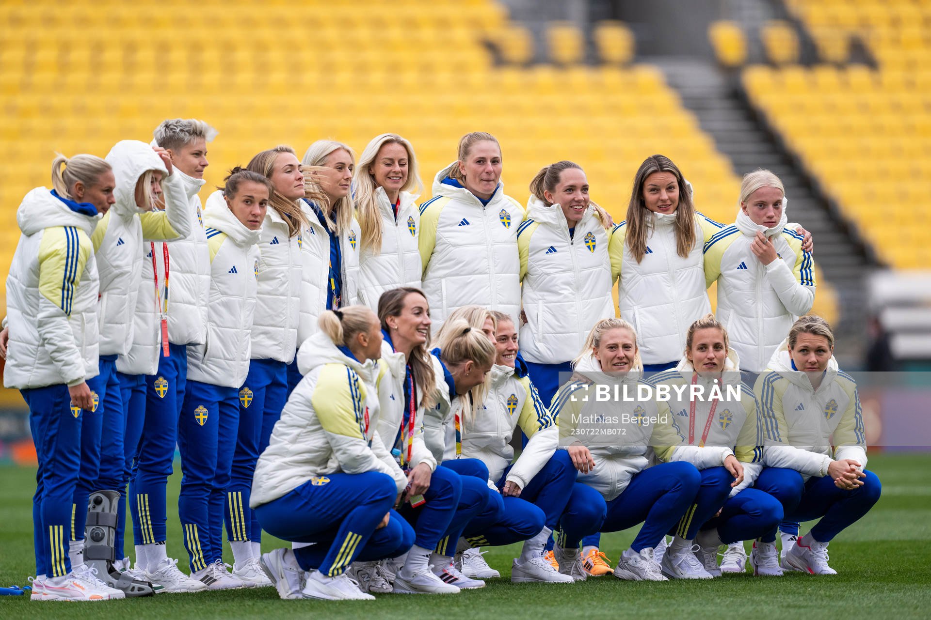 Players of the Swedish women's national football team at a