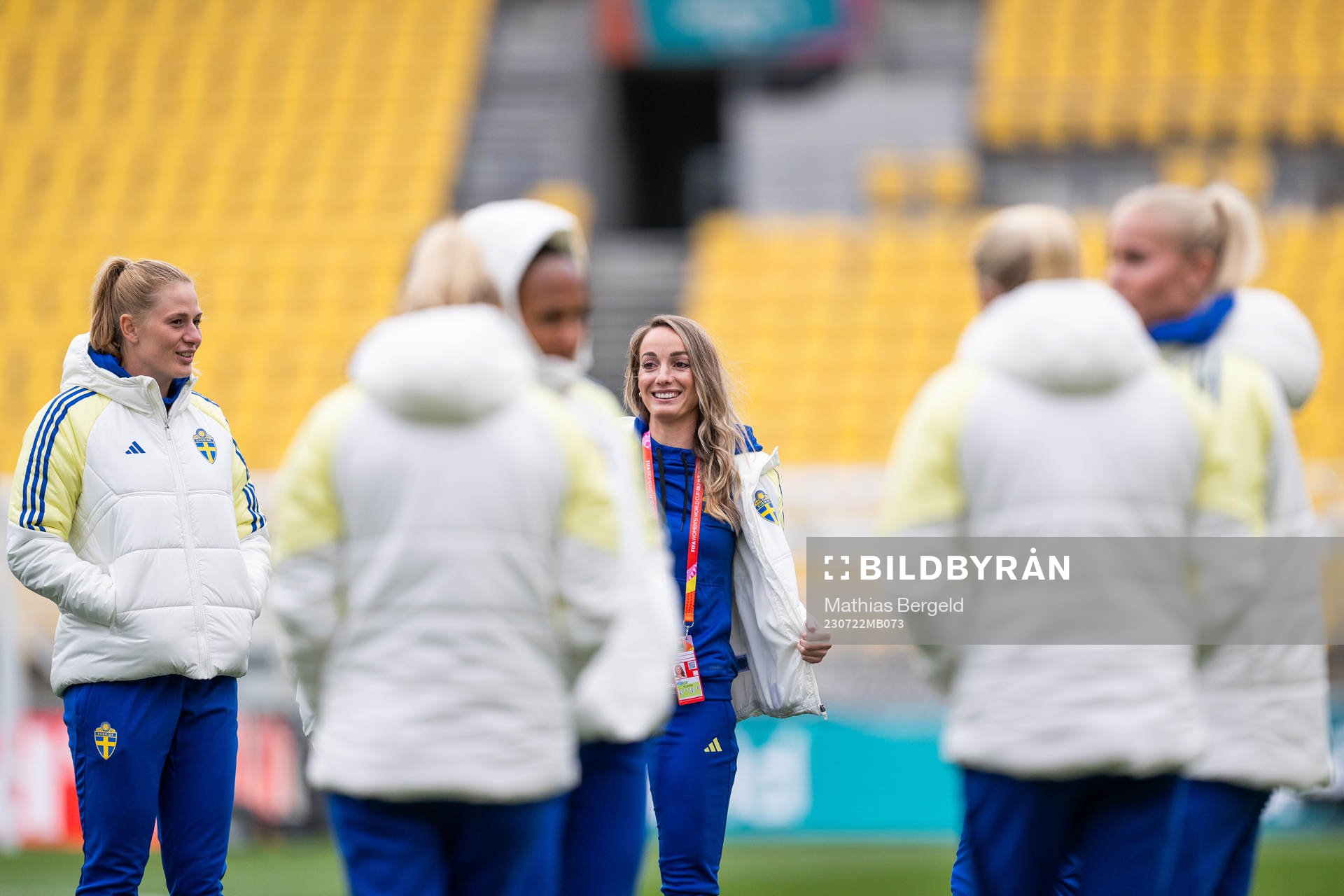 goalkeeper Tove Enblom and Kosovare Asllani of the Swedish