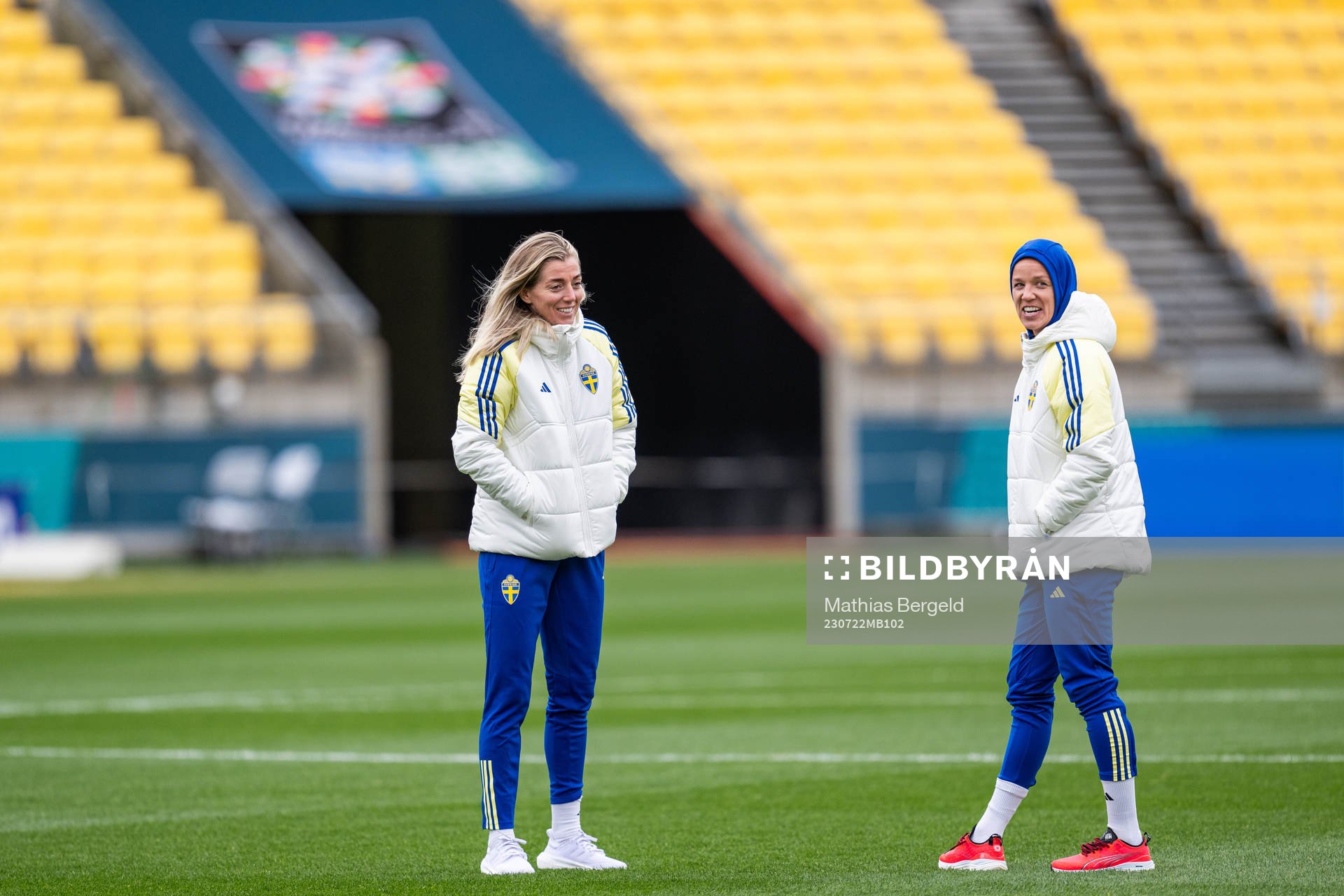 Linda Sembrant and Caroline Seger of the Swedish women's
