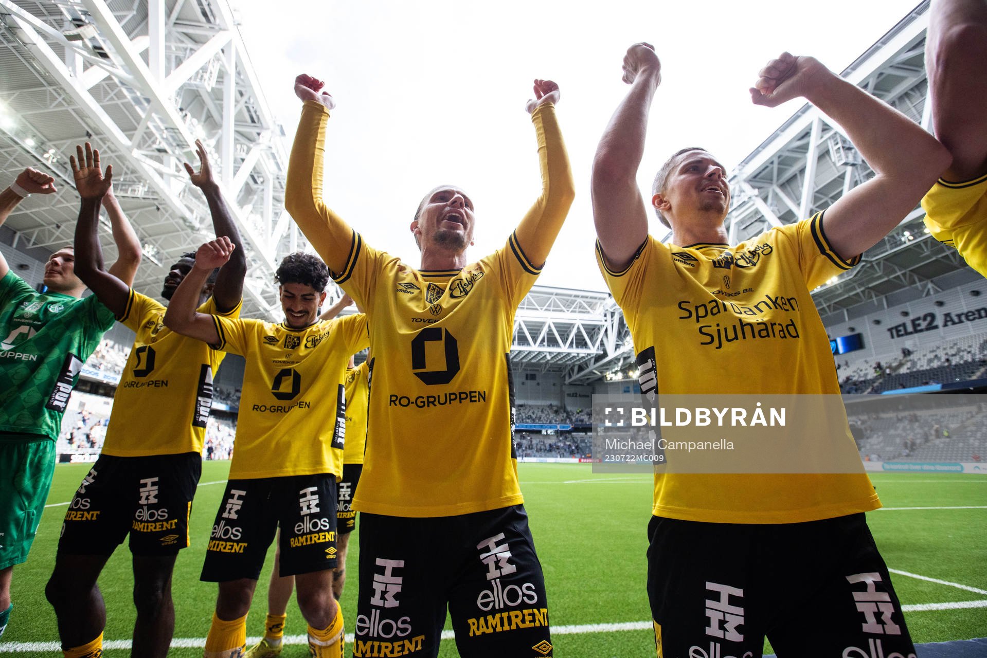 Elfsborgs spelare jublar