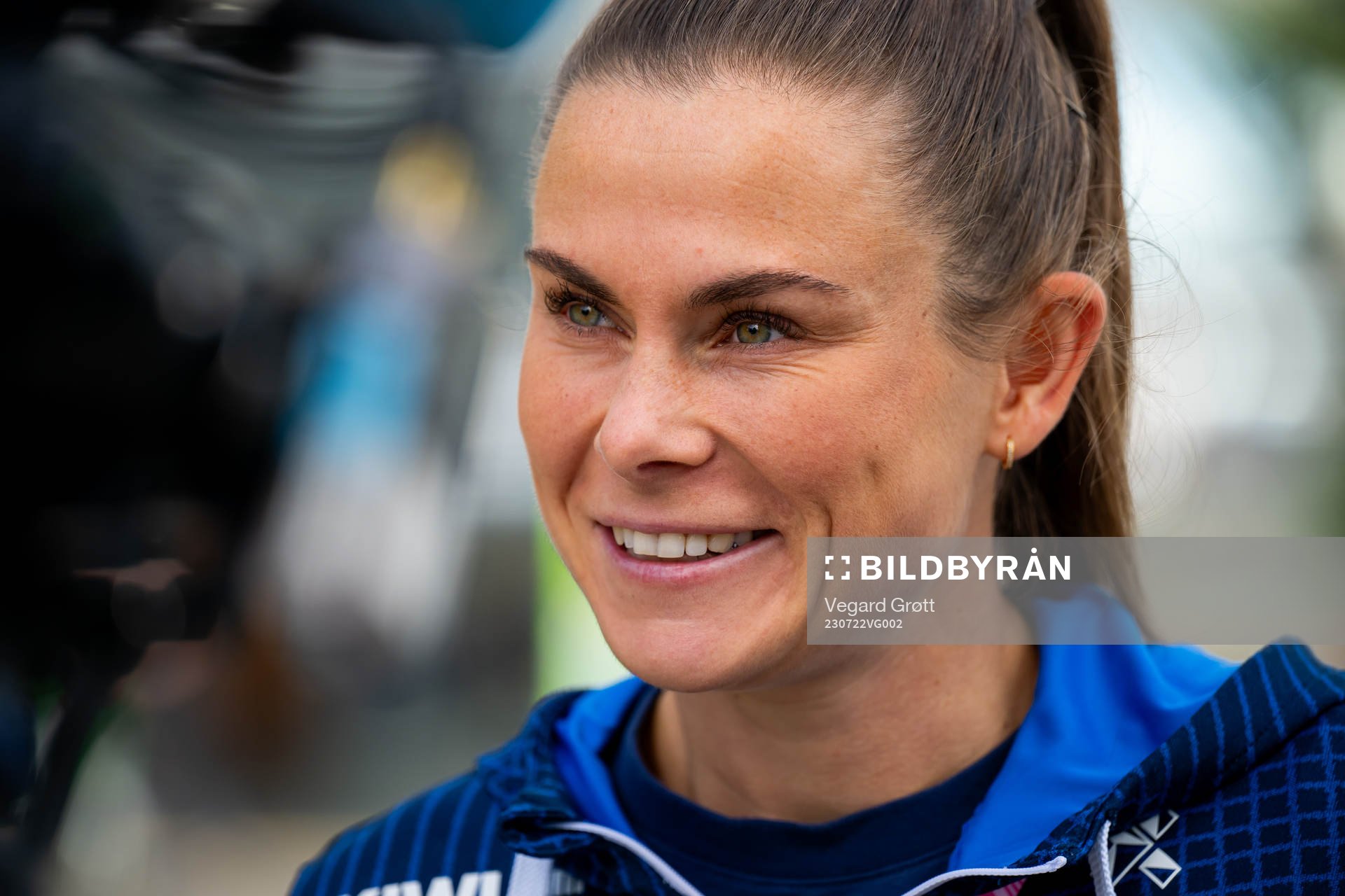 Emilie Bosshard Haavi of the Norwegian women’s national football team at a press event during the FIFA Women's World Cup on July 22, 2023 in Auckland.