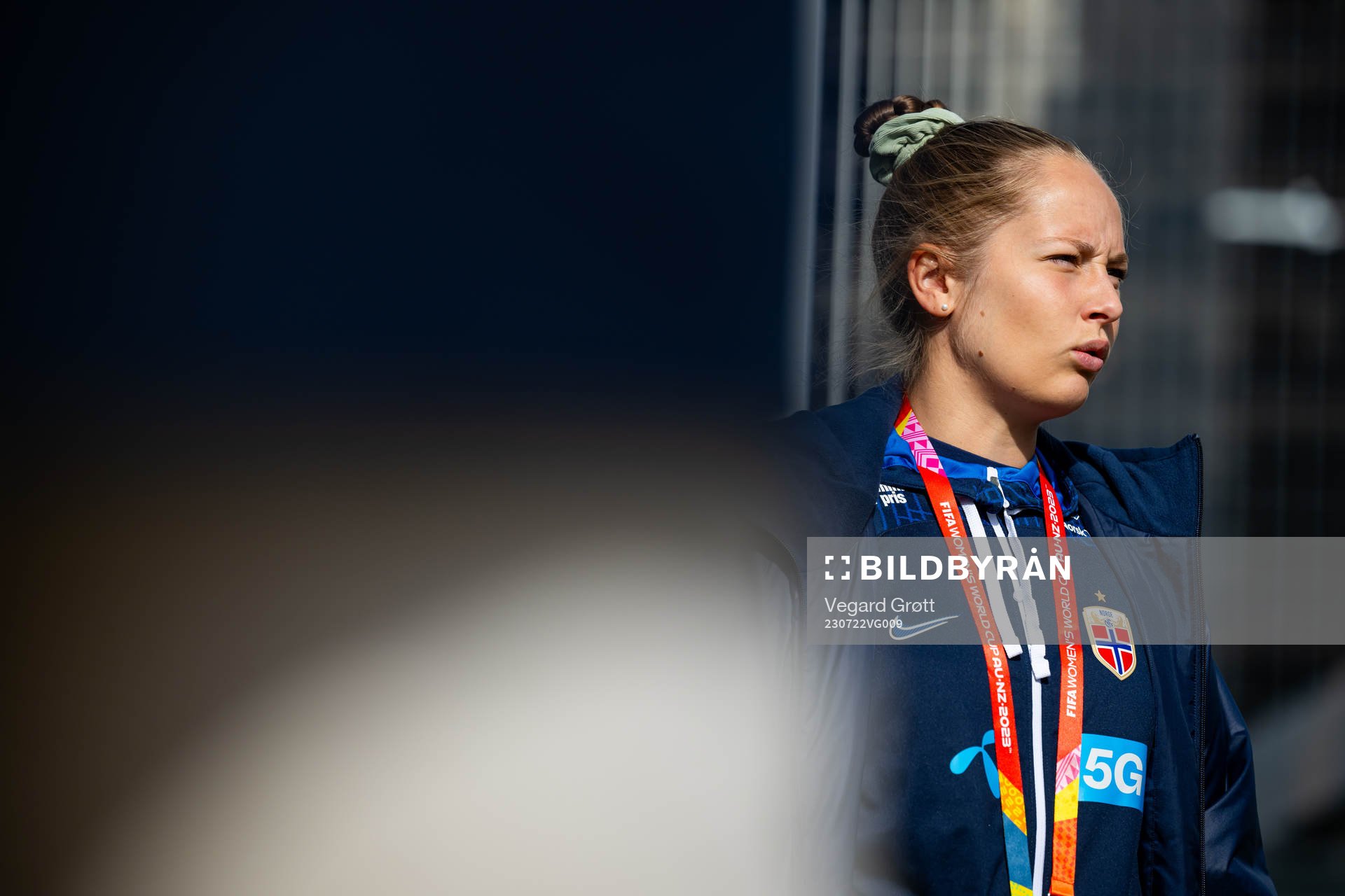 Goalkeeper Aurora Mikalsen of the Norwegian women’s