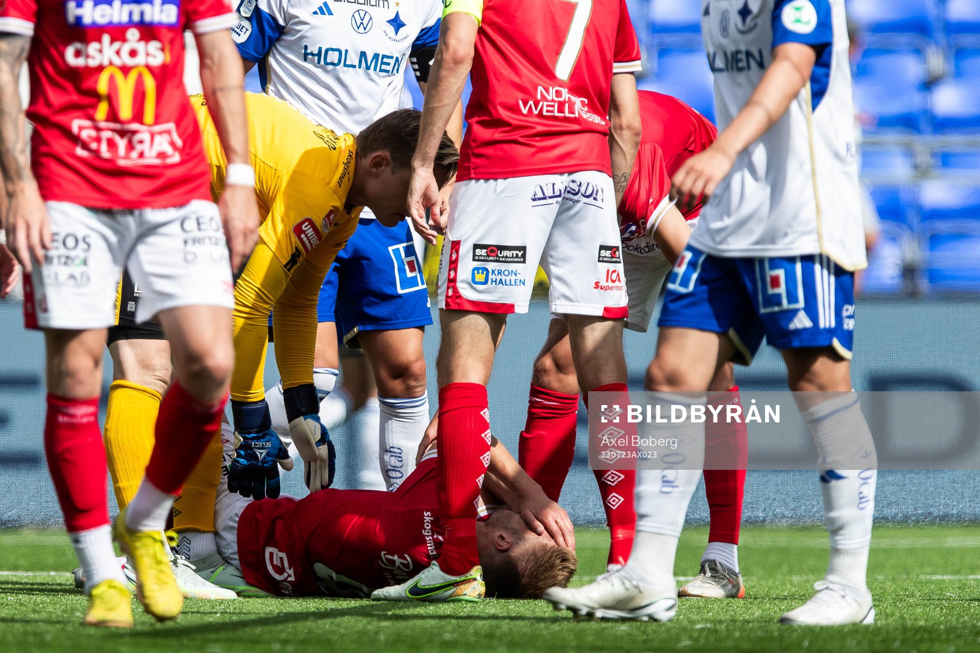 Degerfors Johan Mårtensson har ont