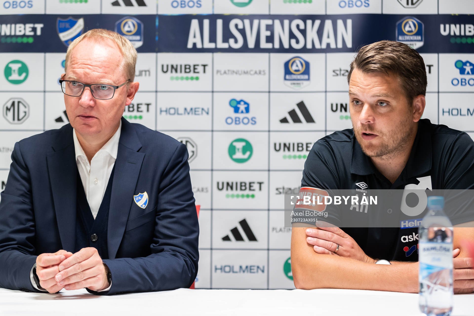 IFK Norrköpings tränare Glen Riddersholm och Degerfors