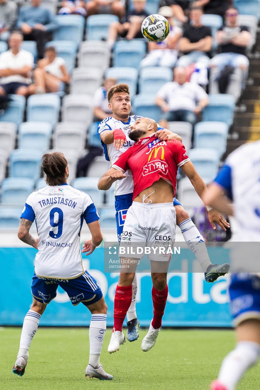 IFK Norrköpings Anton Eriksson och Degerfors Pashang