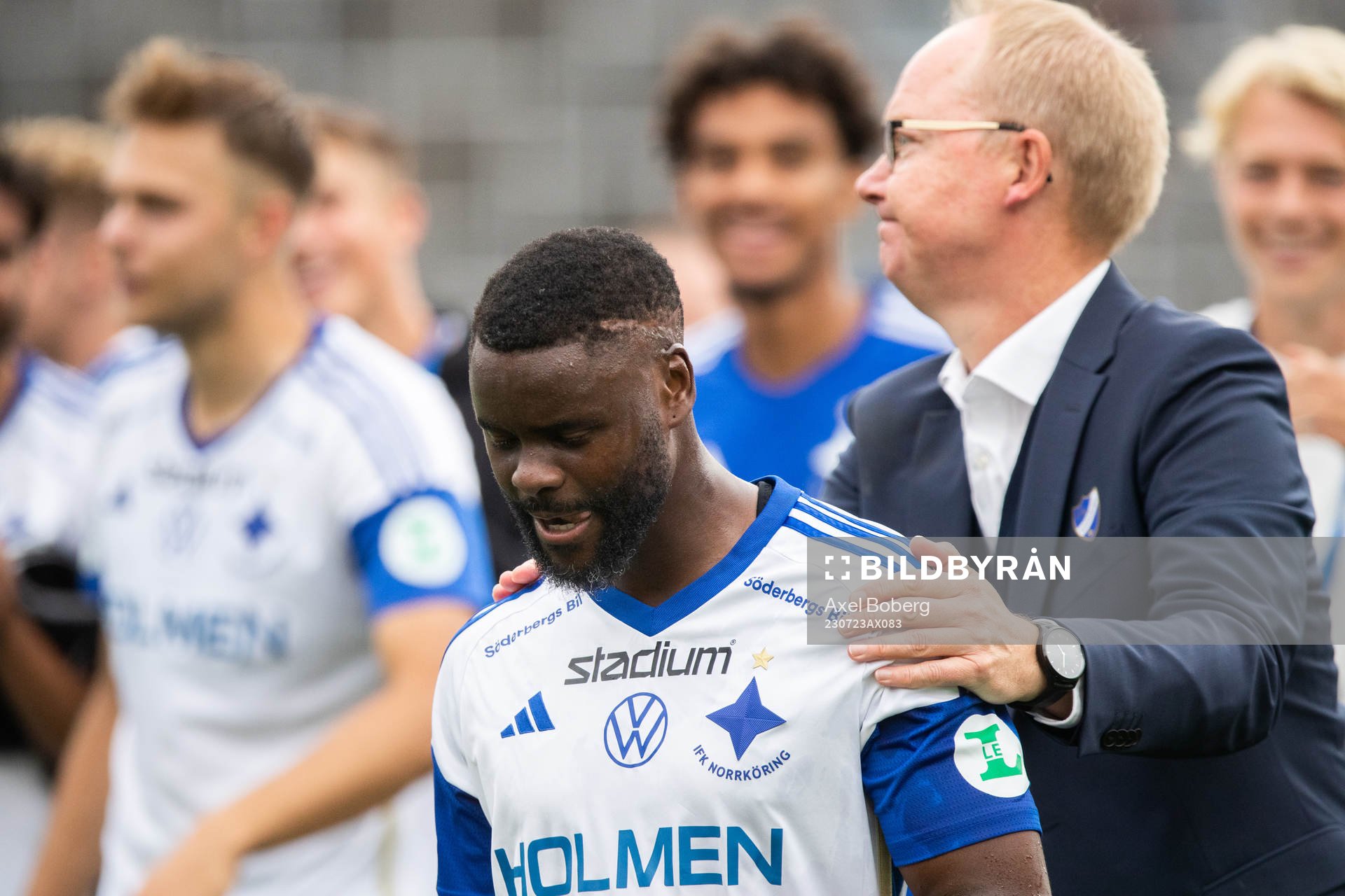 IFK Norrköpings Maic Sema och tränare Glen Riddersholm