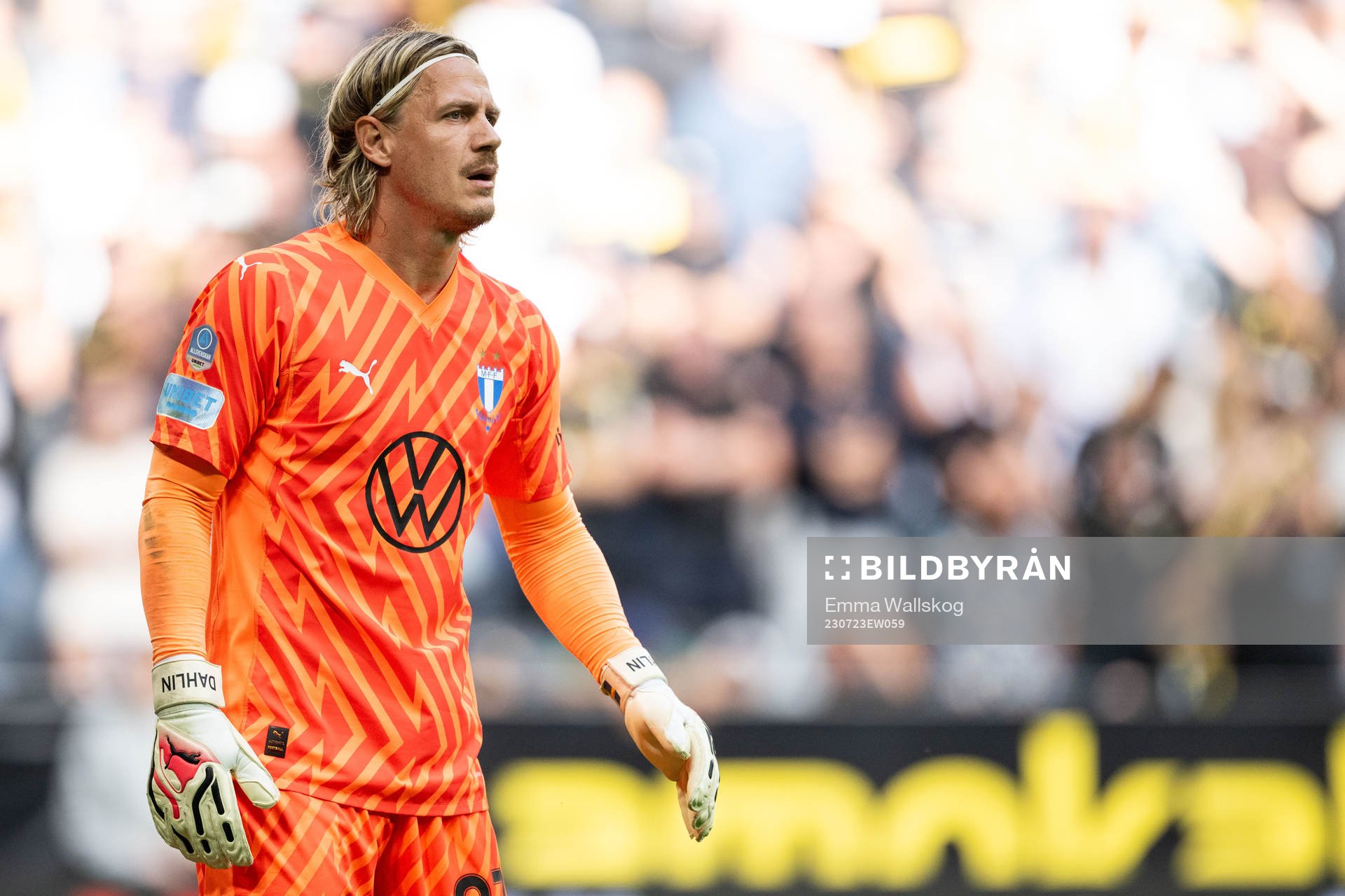 Malmö FFs målvakt Johan Dahlin