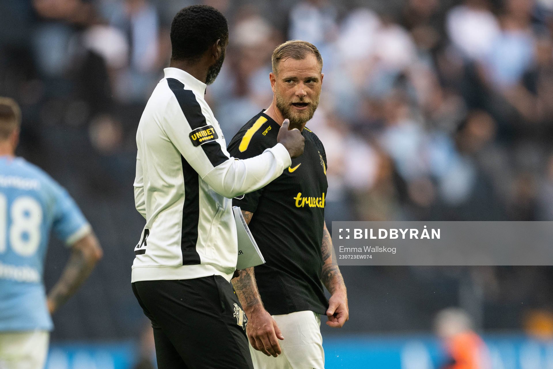 AIKs assisterande tränare Henok Goitom och John Guidetti
