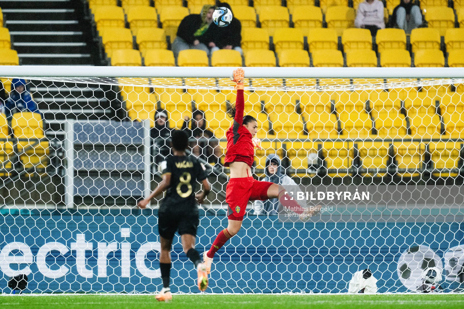 Goalkeeper Zecira Musovic of Sweden