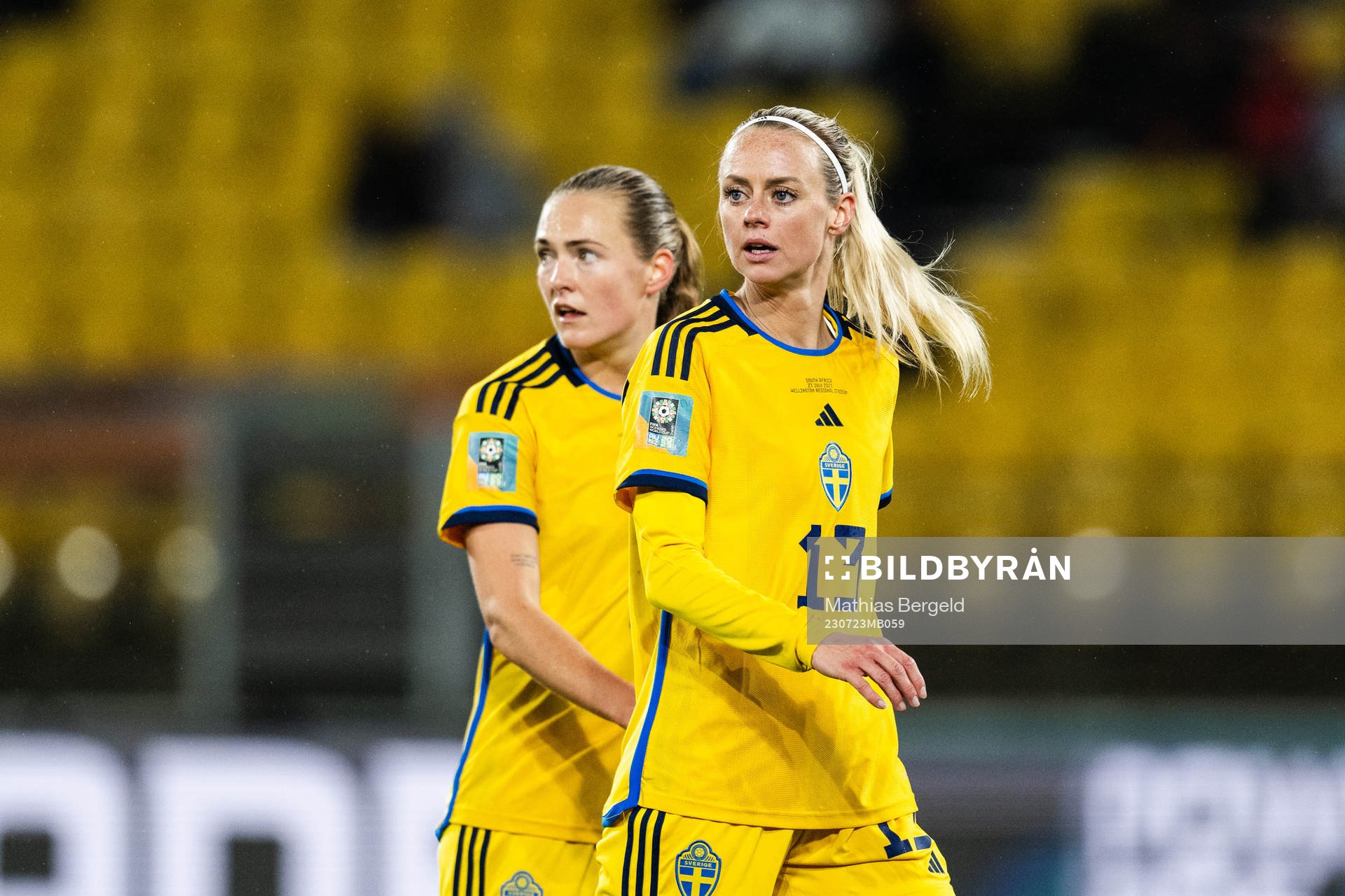 Magdalena Eriksson and Amanda Ilestedt of Sweden