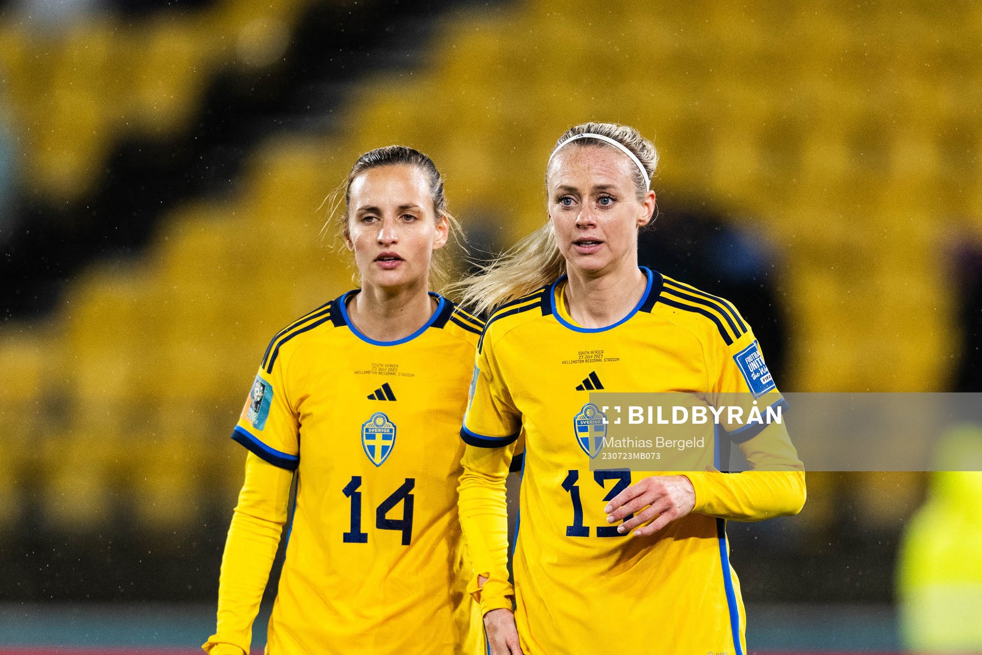 Nathalie Björn and Amanda Ilestedt of Sweden
