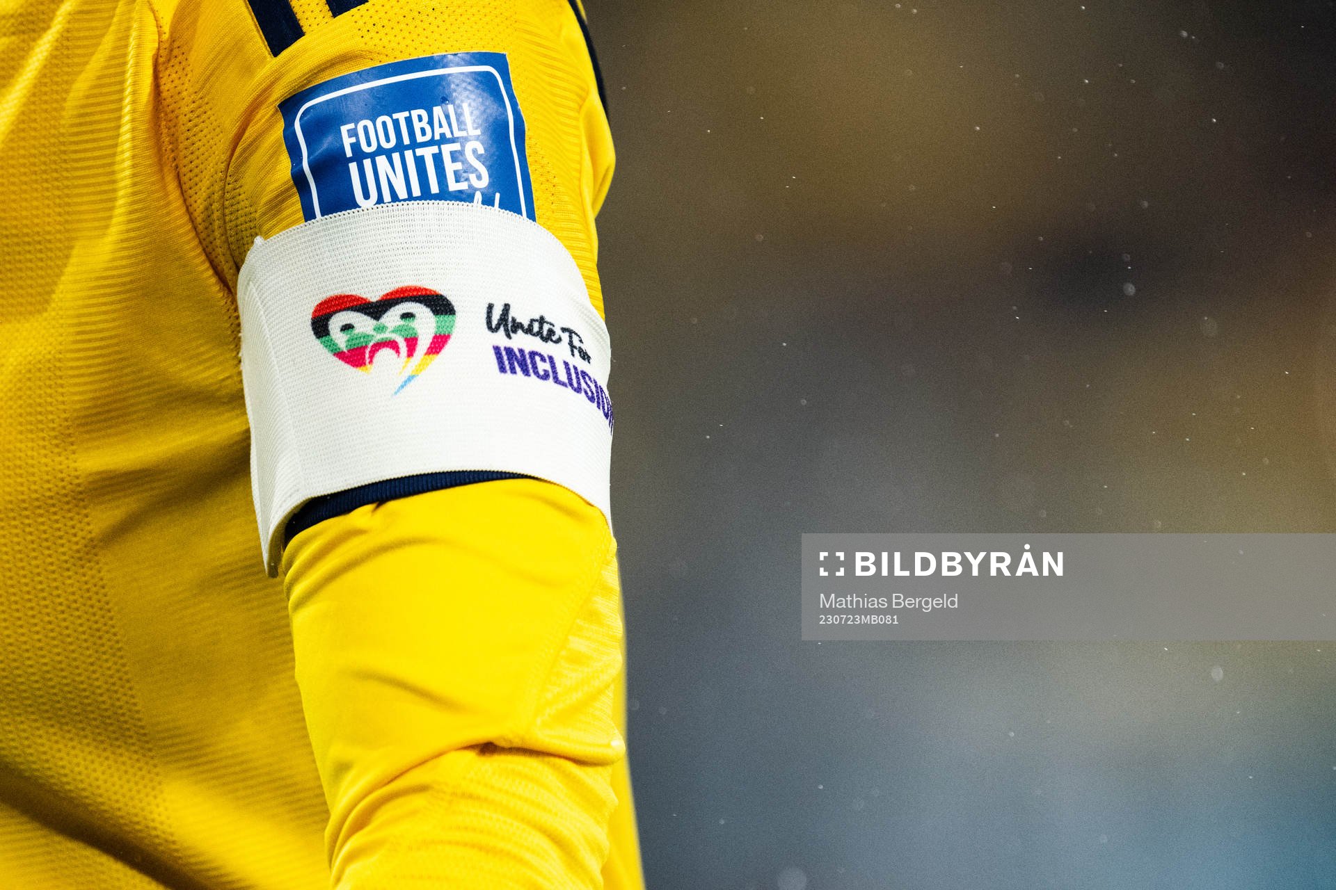 Kosovare Asllani of Sweden with the captains arm band