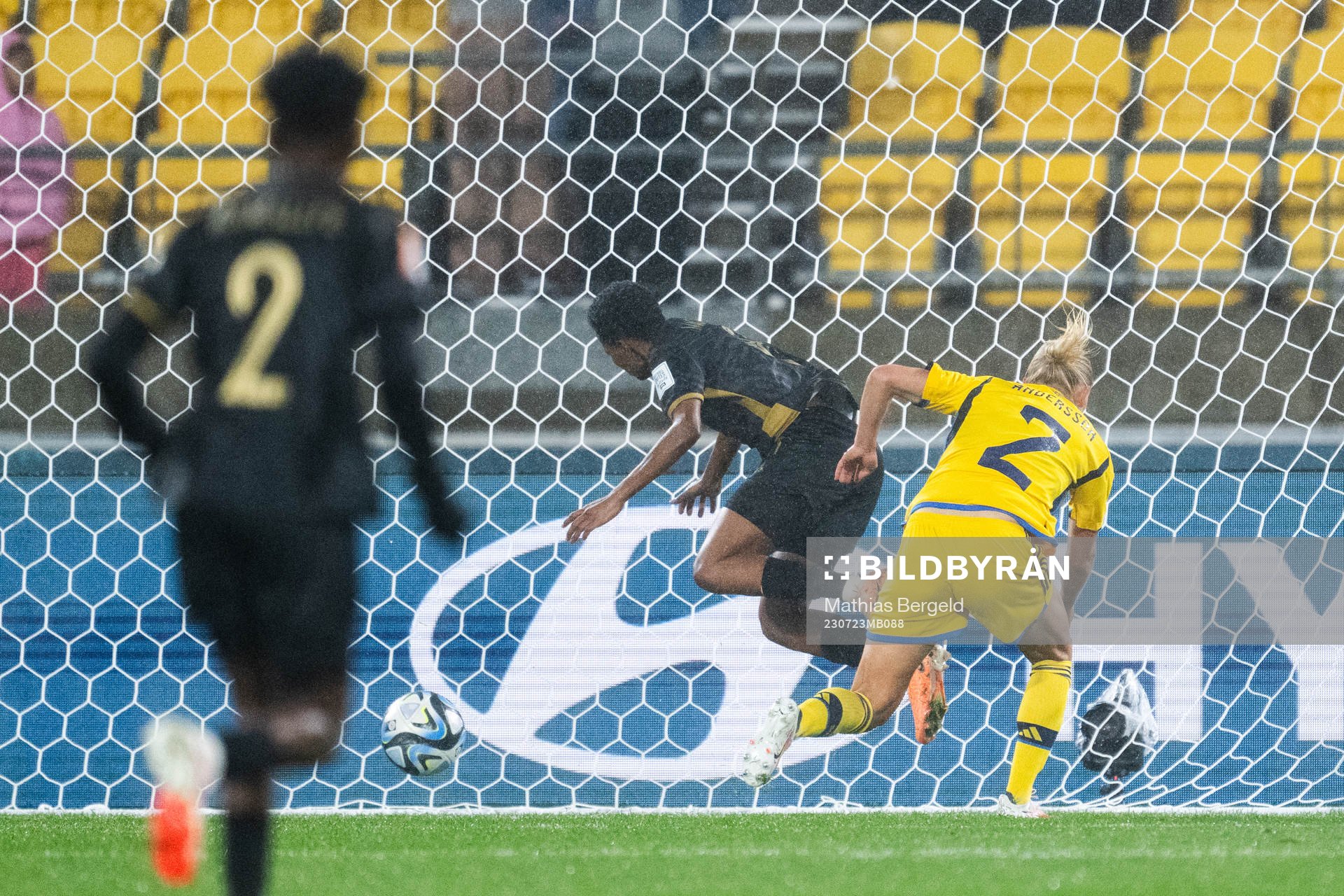 Hildah Magaia of South Africa scores the 0-1 goal