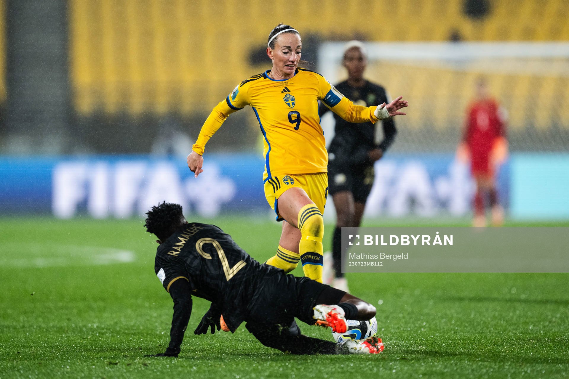 Lebohang Ramalepe of South Africa and Kosovare Asllani of
