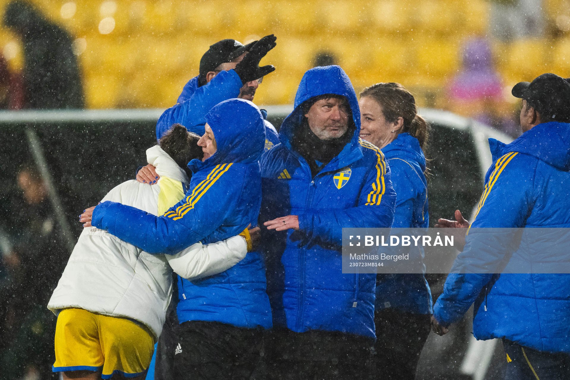 Head coach Peter Gerhardsson celebrates