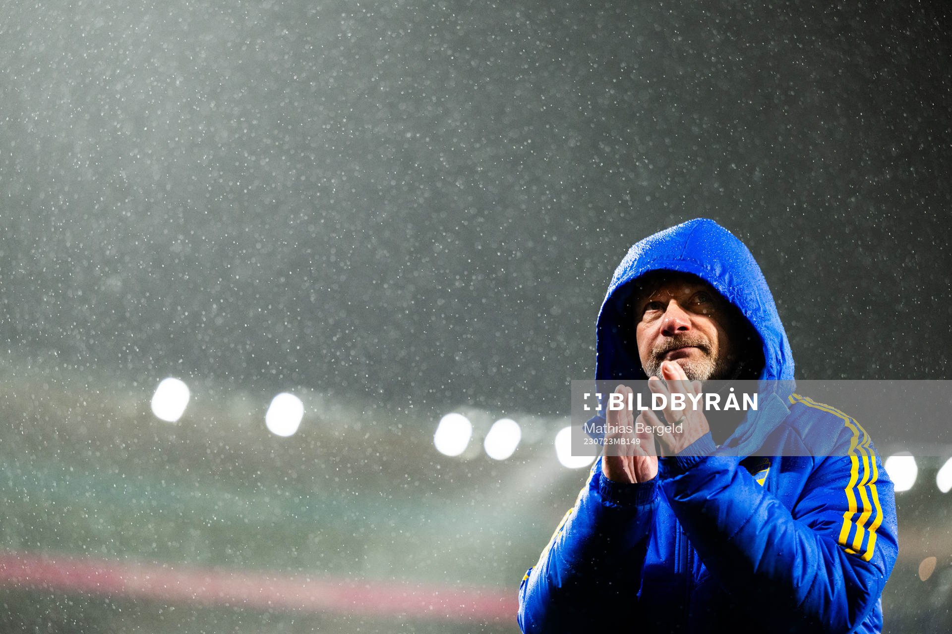 Head coach Peter Gerhardsson of Sweden celebrates