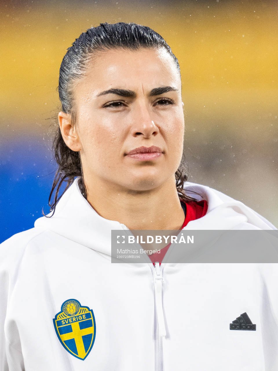 Goalkeeper Zecira Musovic of Sweden