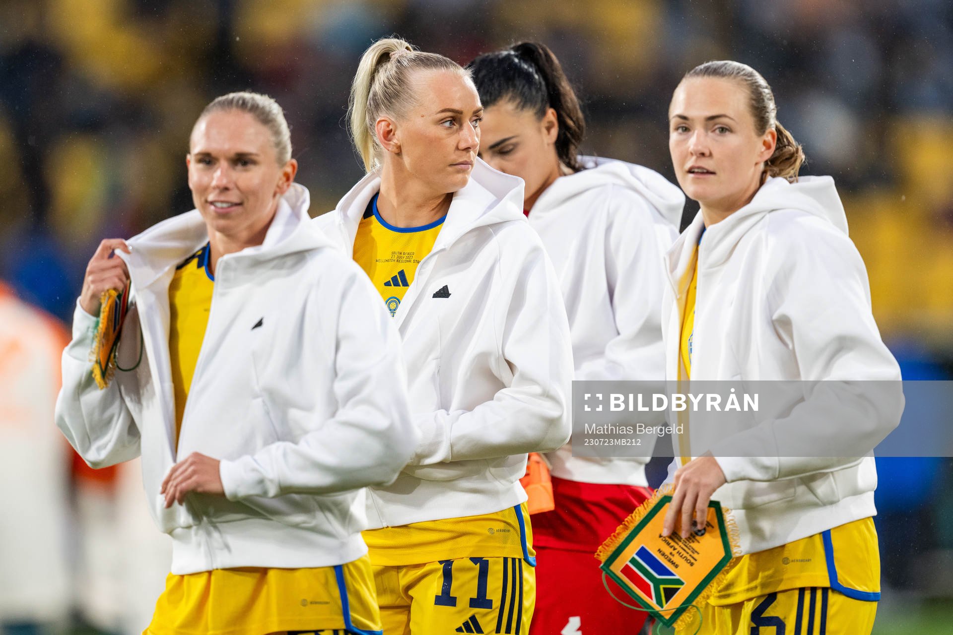 Jonna Andersson,Stina Blackstenius, goalkeeper Zecira