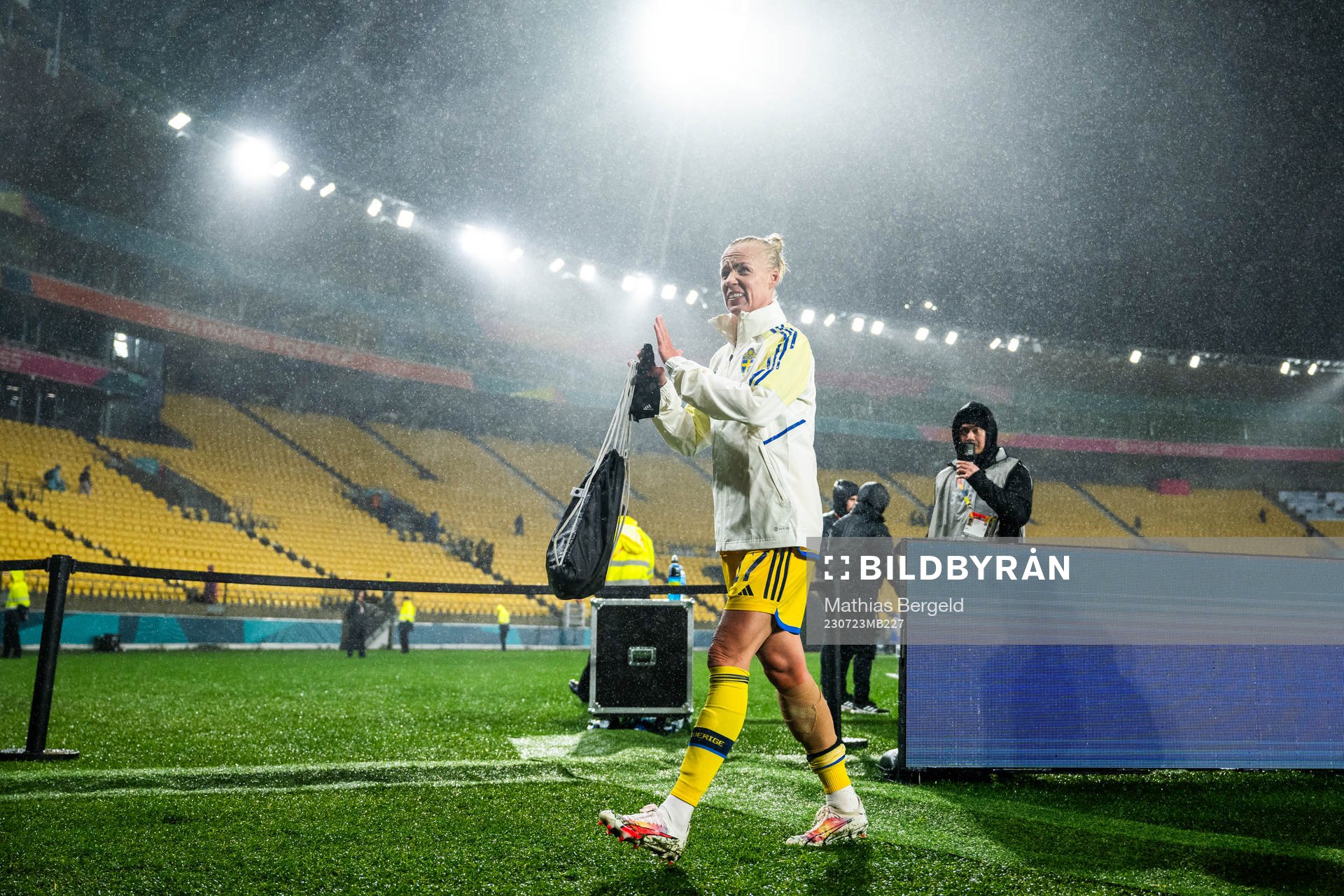 Caroline Seger of Sweden celebrates