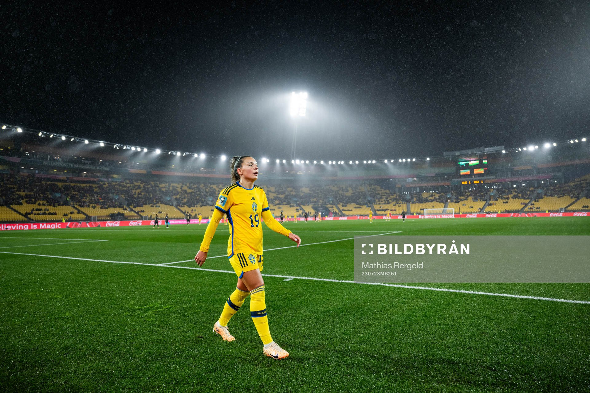 Johanna Rytting Kaneryd of Sweden is substituted off