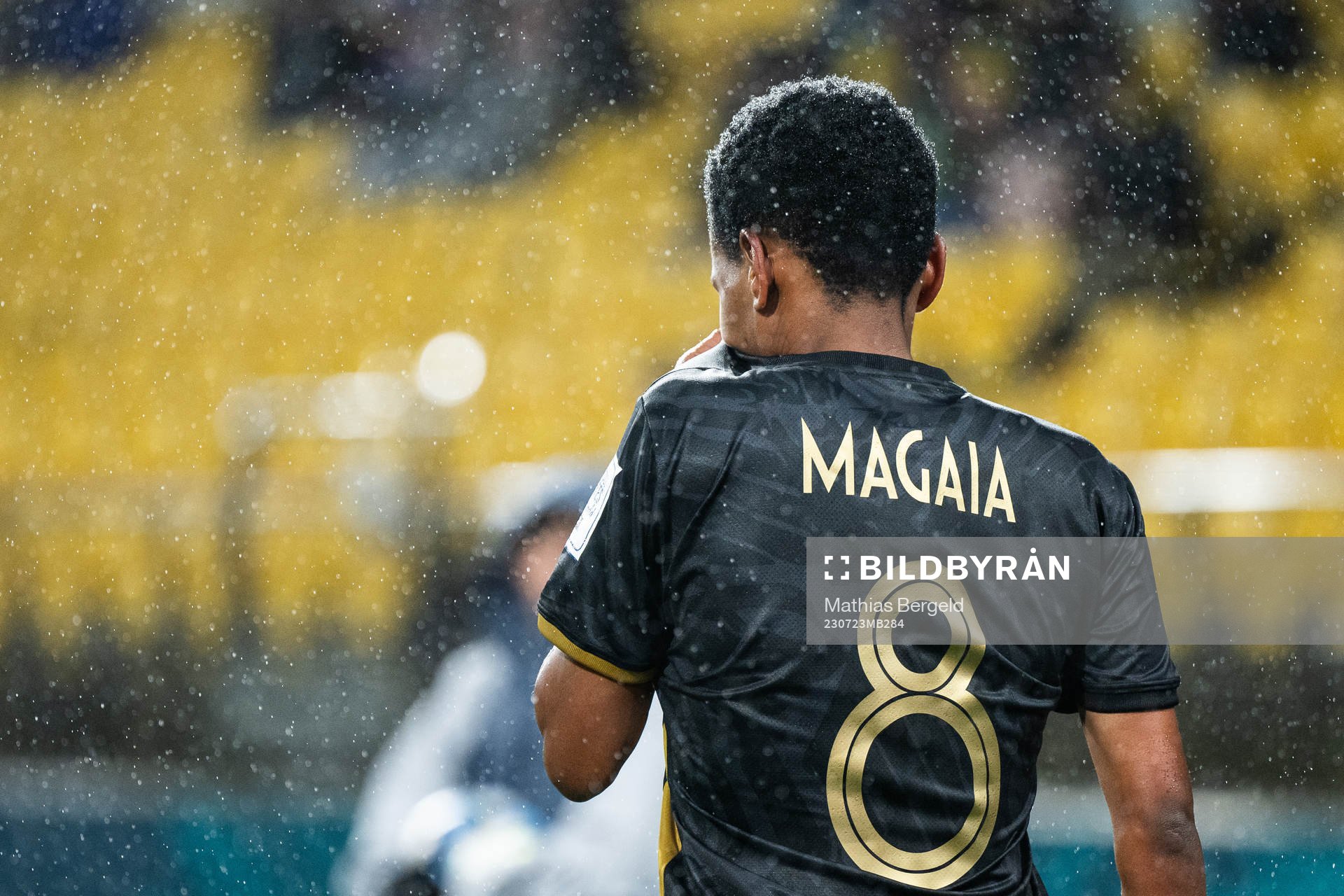 Hildah Magaia of South Africa is substituted off