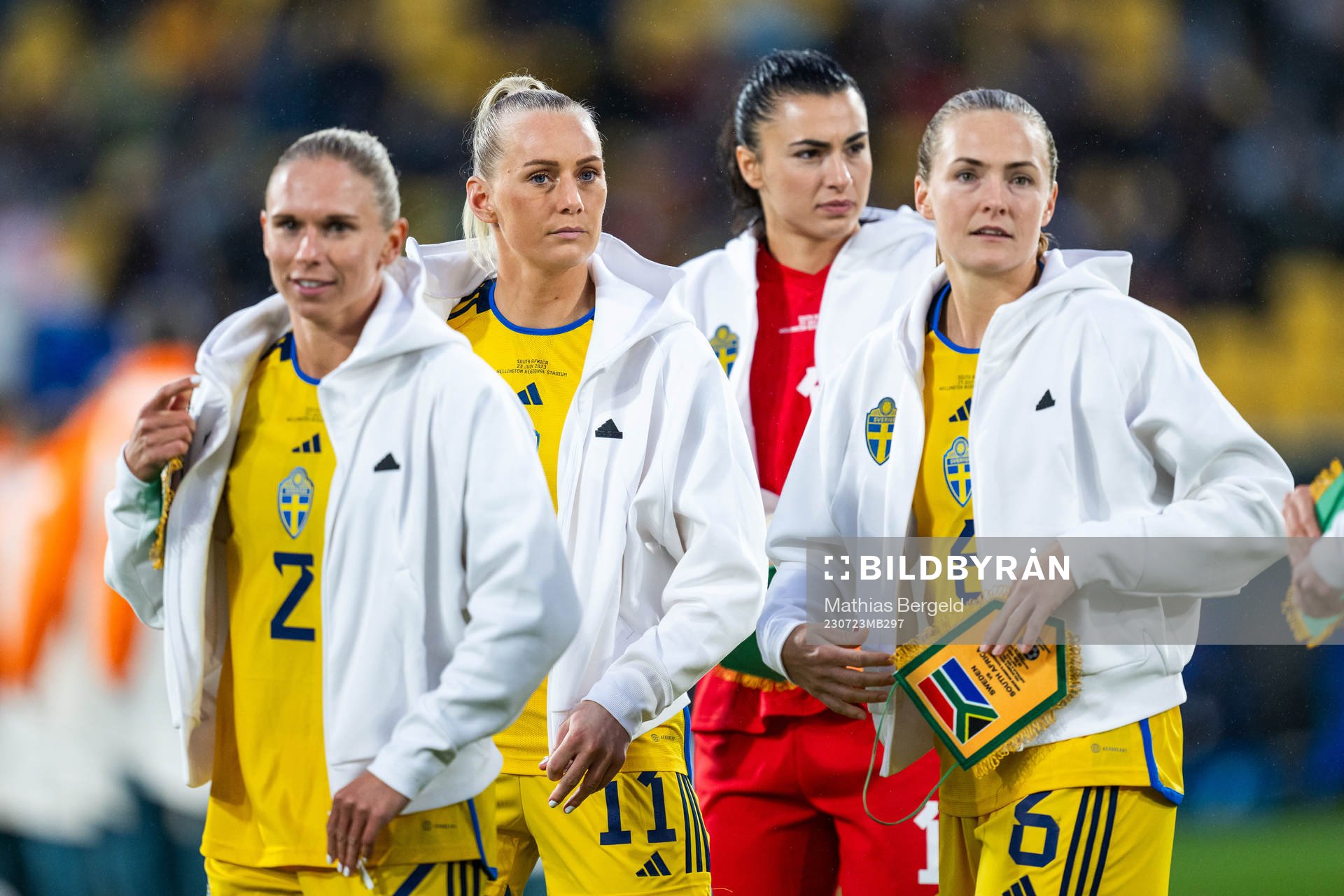 Jonna Andersson, Stina Blackstenius, goalkeeper Zecira
