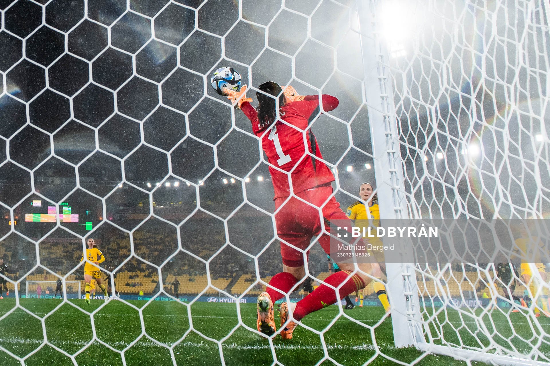 Goalkeeper Zecira Musovic of Sweden
