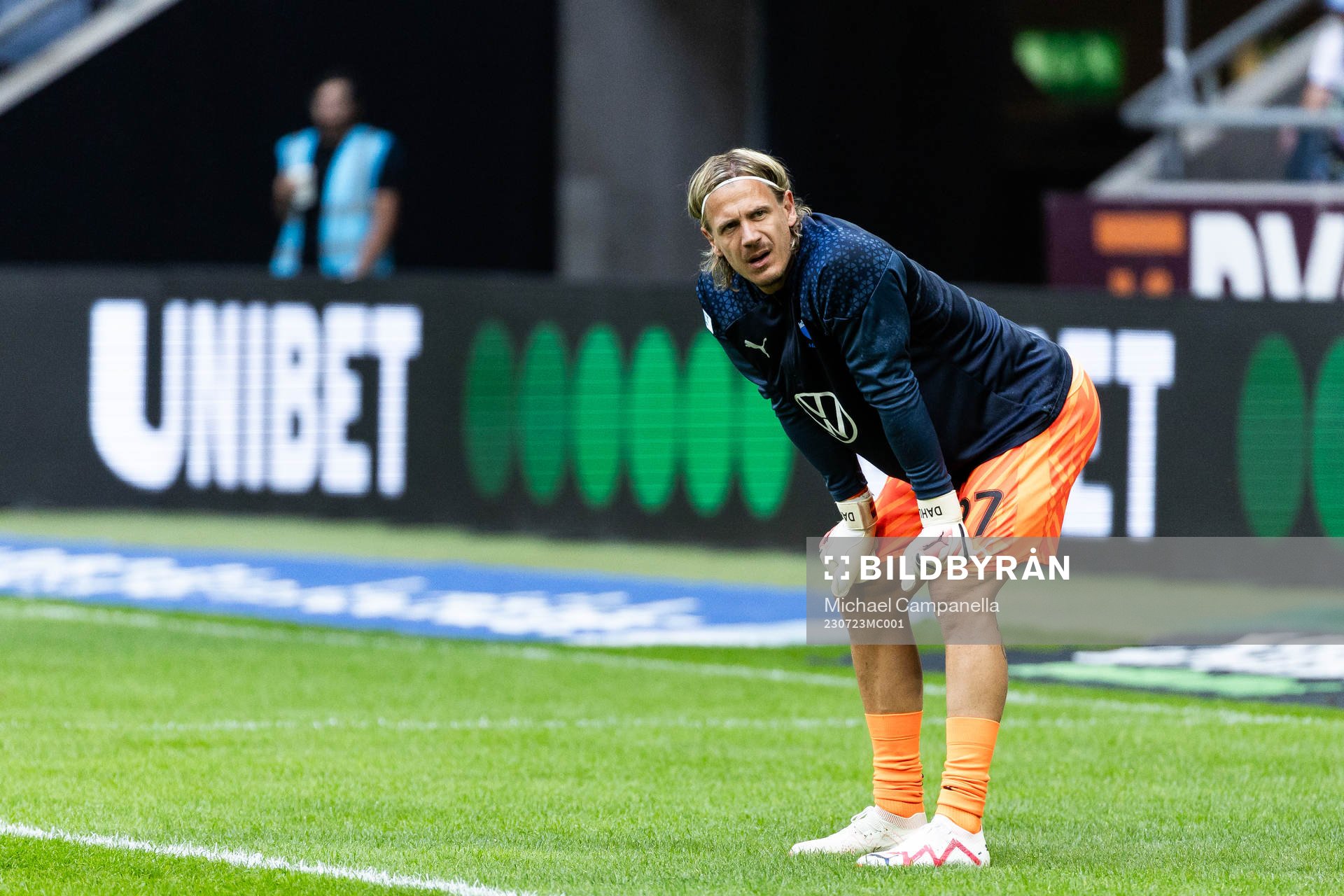 Malmö FFs målvakt Johan Dahlin