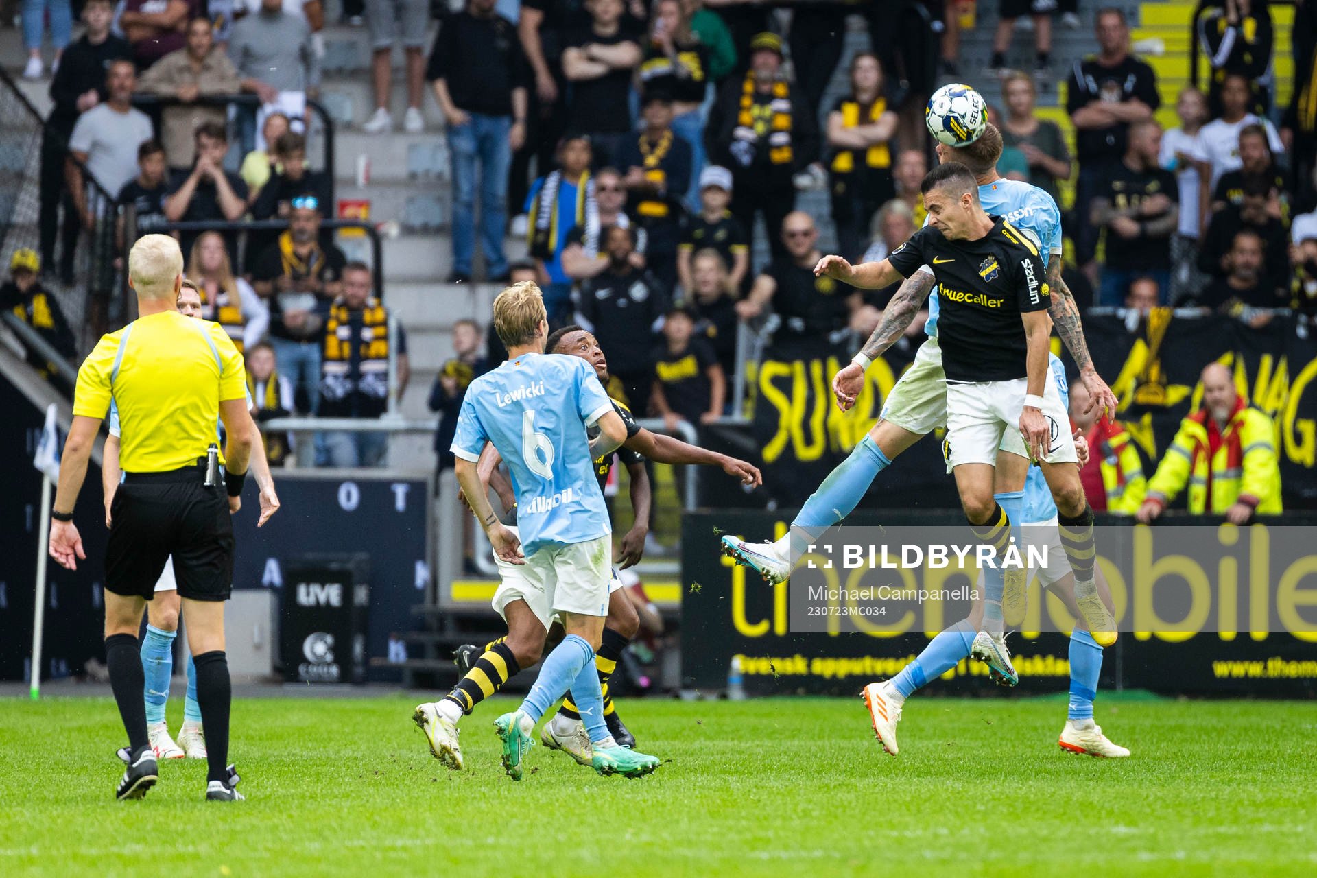 AIKs Dino Besirovic och Malmö FFs Pontus Jansson