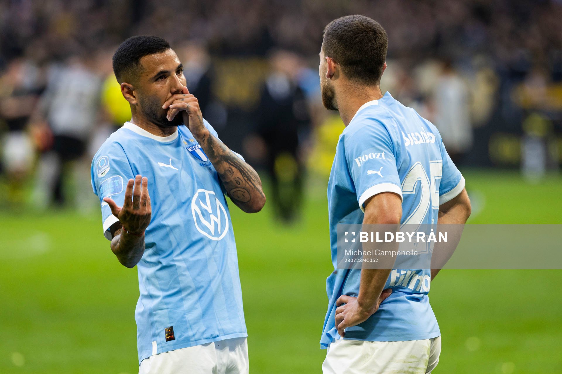 Malmö FFs Sergio Pena och Gabriel Busanello