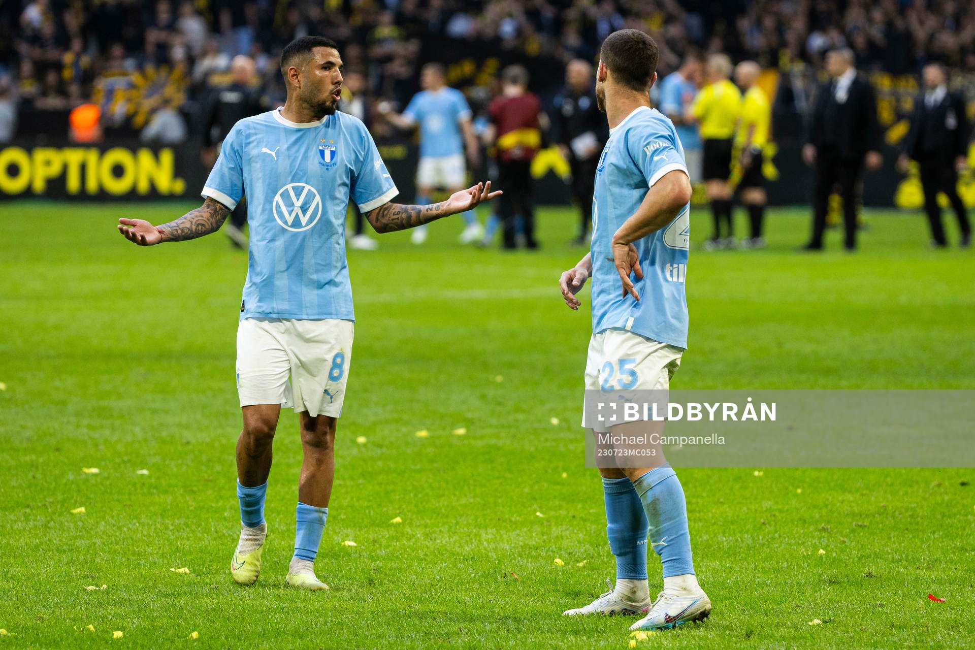 Malmö FFs Sergio Pena och Gabriel Busanello