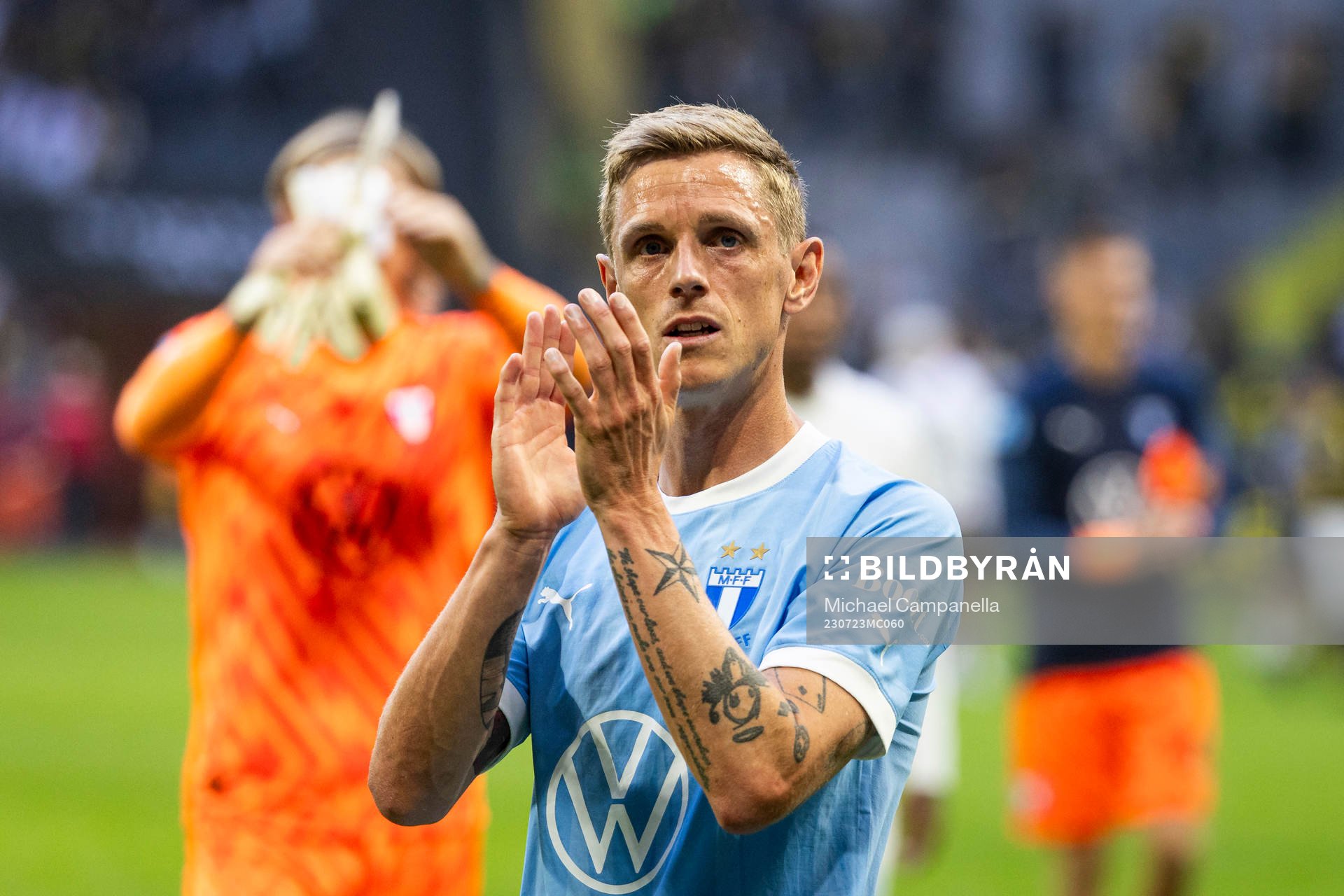 under fotbollsmatchen i Allsvenskan mellan AIK och Malmö FF