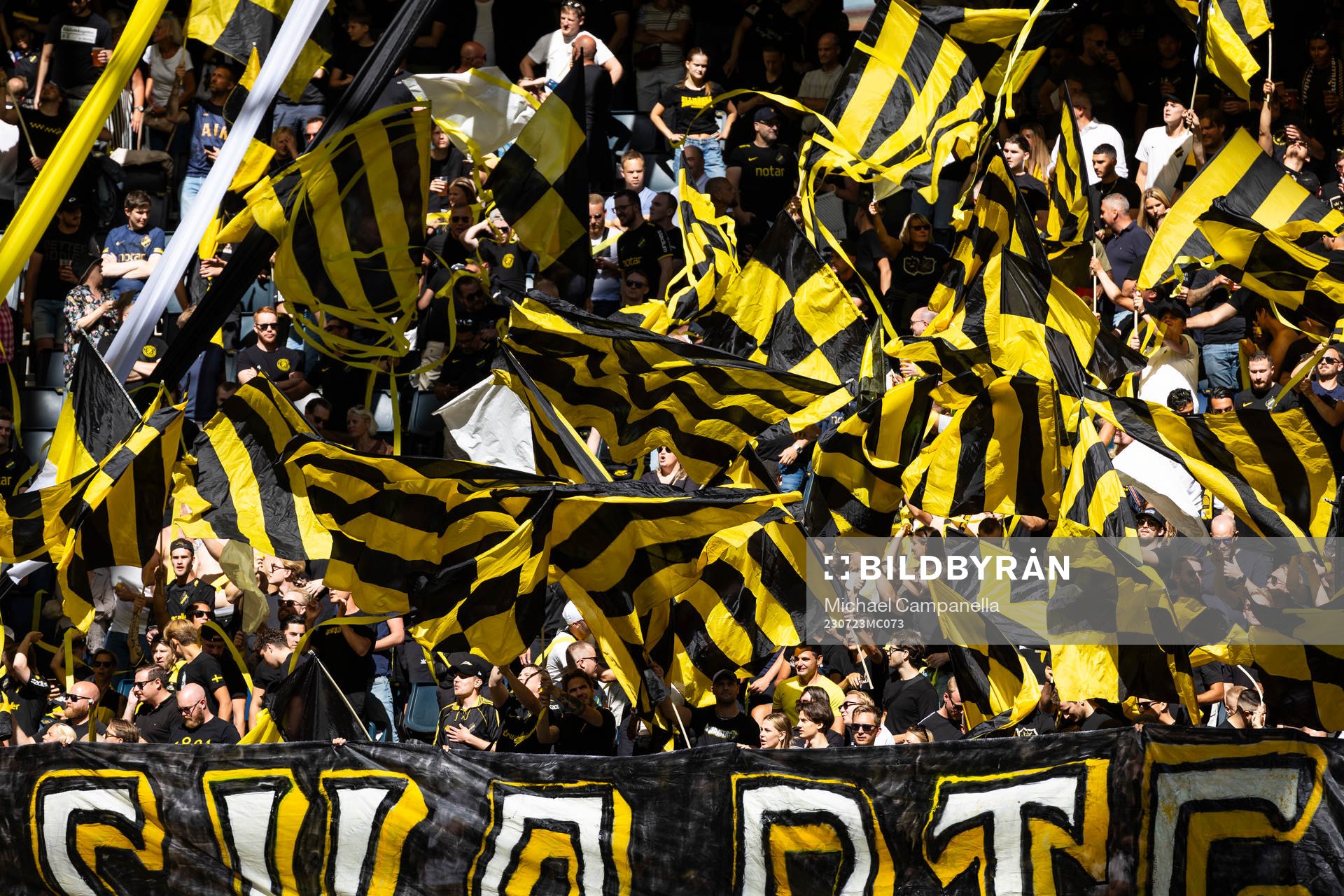under fotbollsmatchen i Allsvenskan mellan AIK och Malmö FF