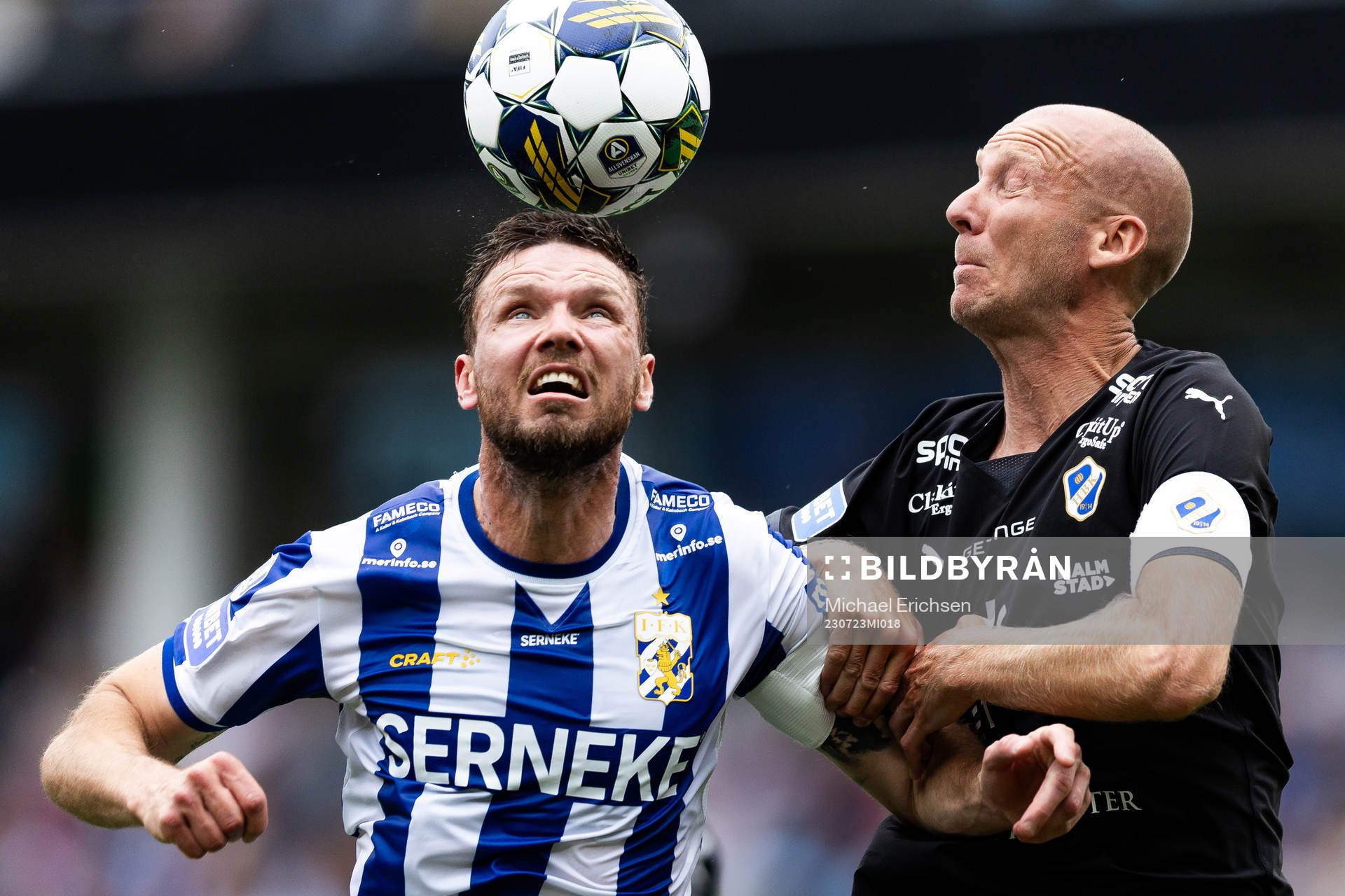 IFK Göteborgs Marcus Berg och Halmstads Andreas Johansson