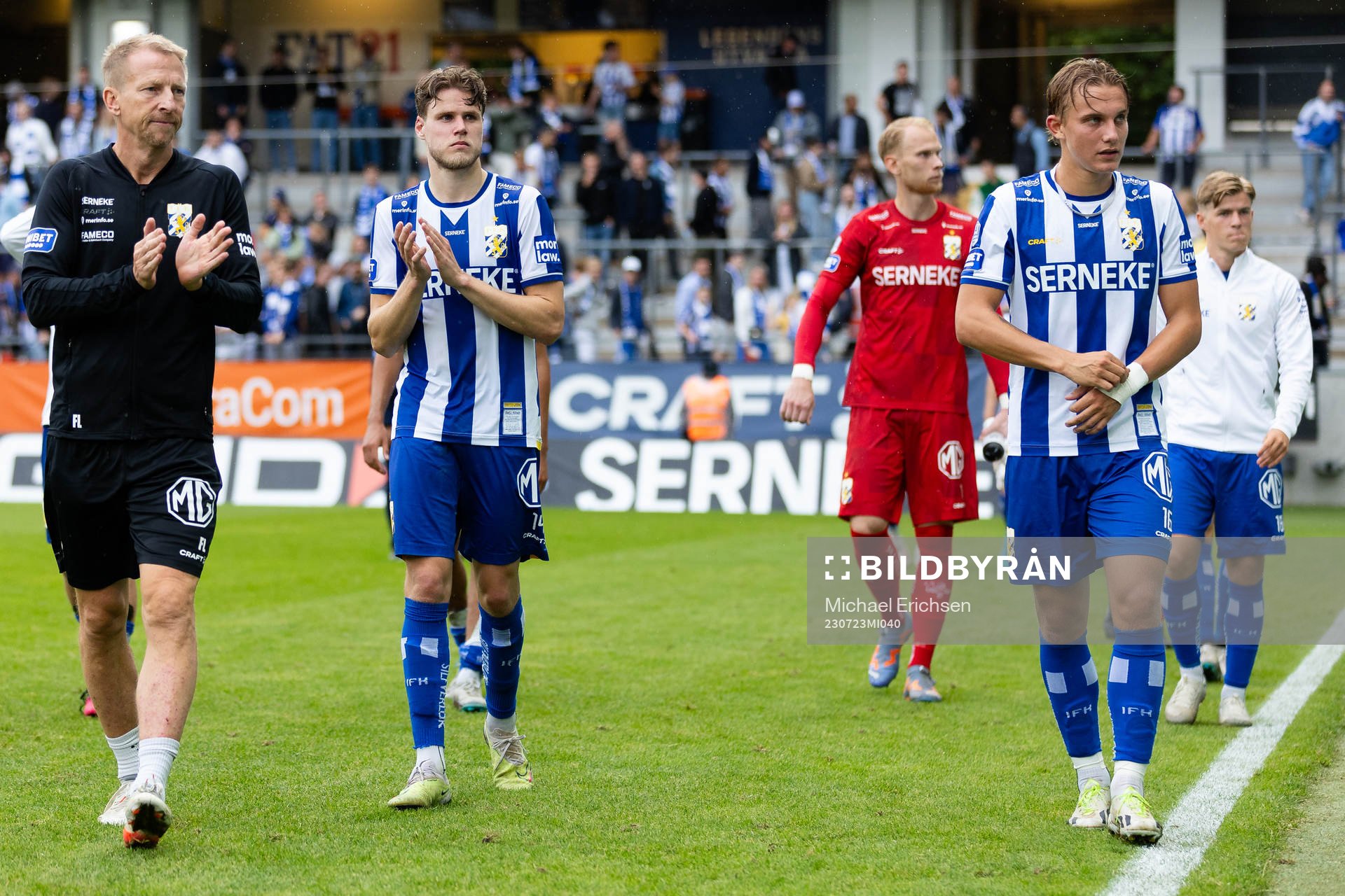 IFK Göteborgs Gustaf Norlin och Linus Carlstrand deppar
