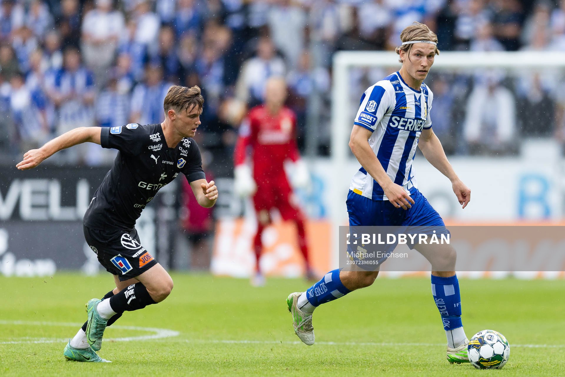 Halmstads Jonathan Svedberg och IFK Göteborgs Johan