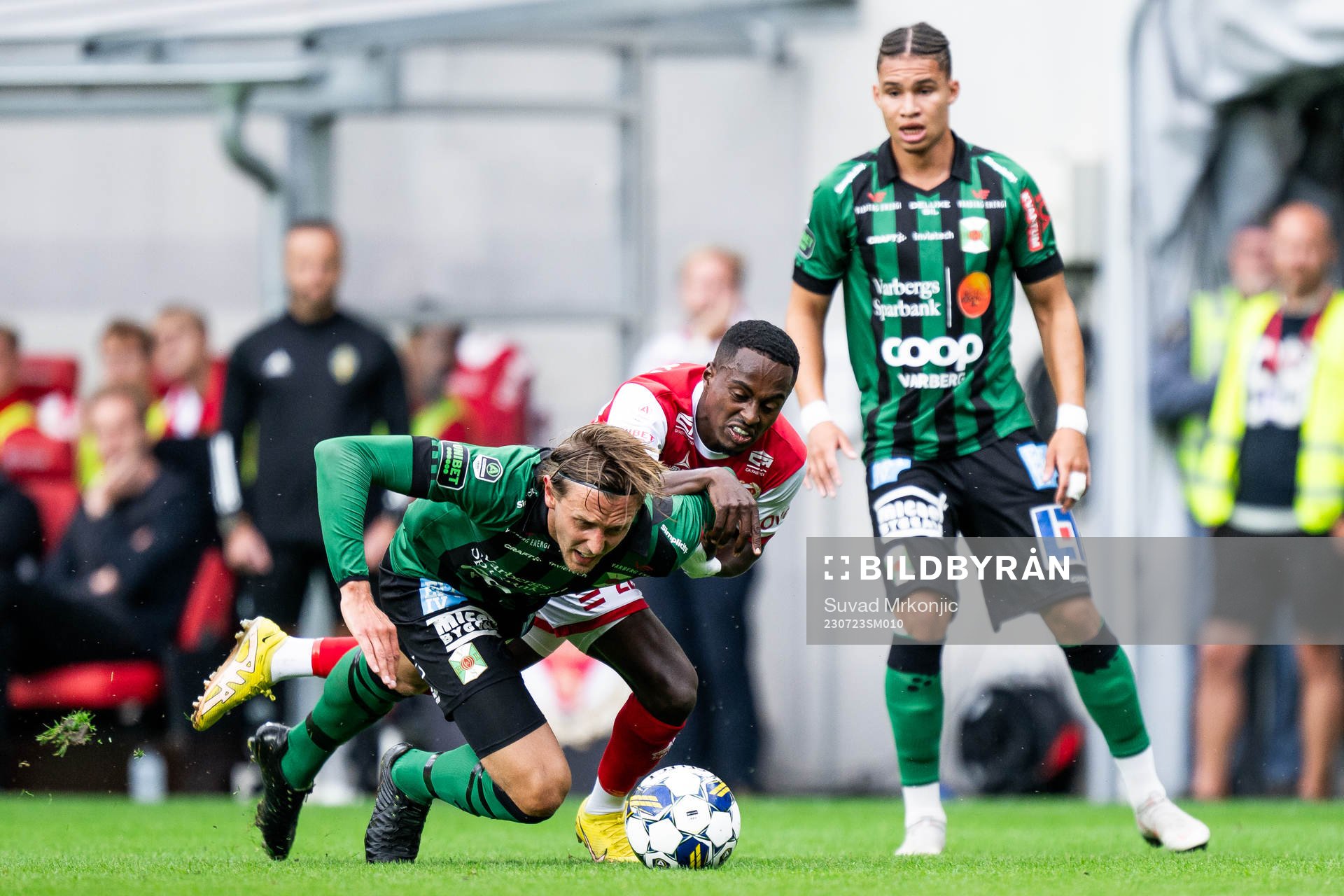 Varbergs Joakim Lindner och Kalmars Nahom Girmai Netabay