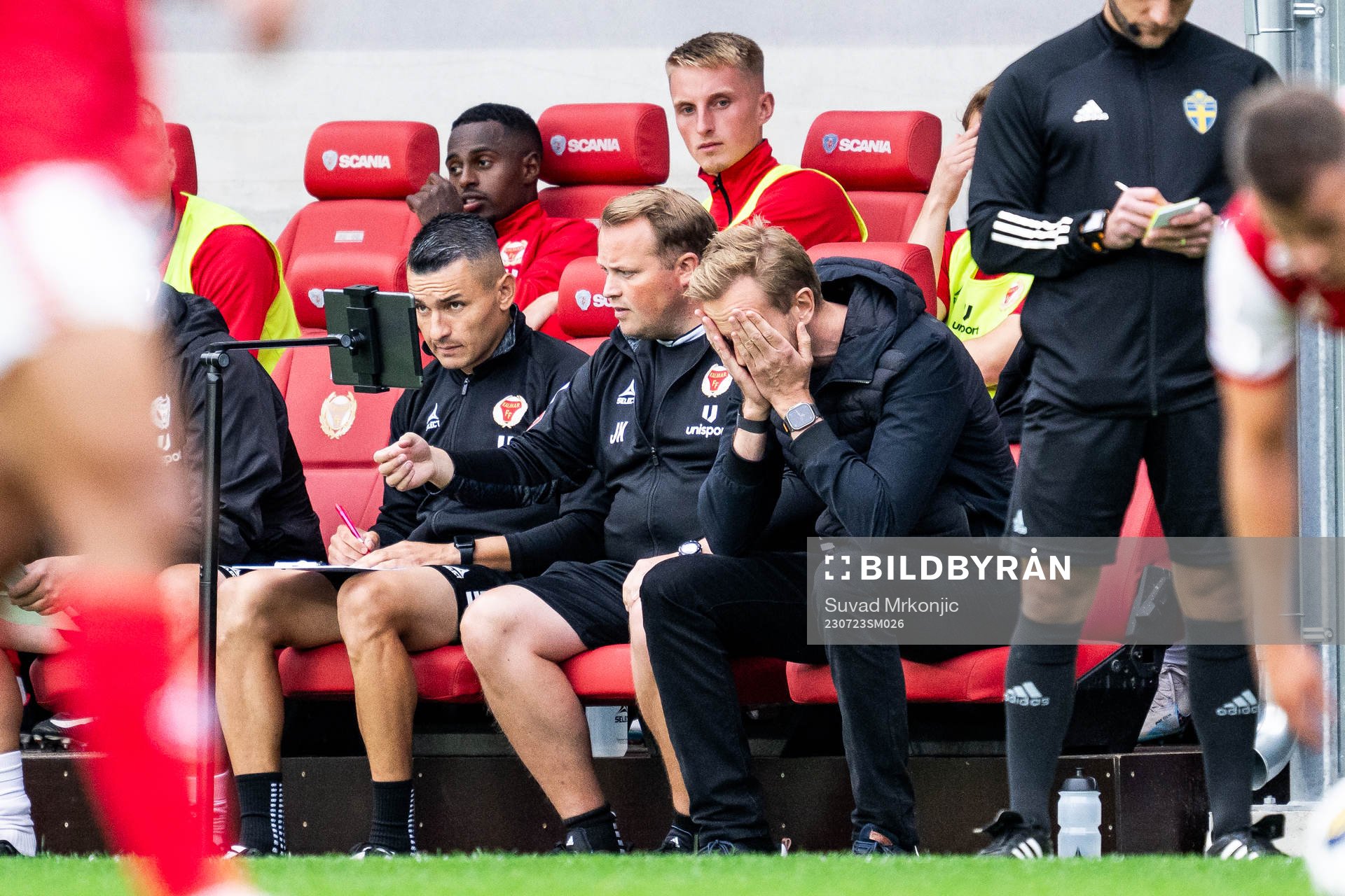 Kalmars tränare Henrik Jensen deppar