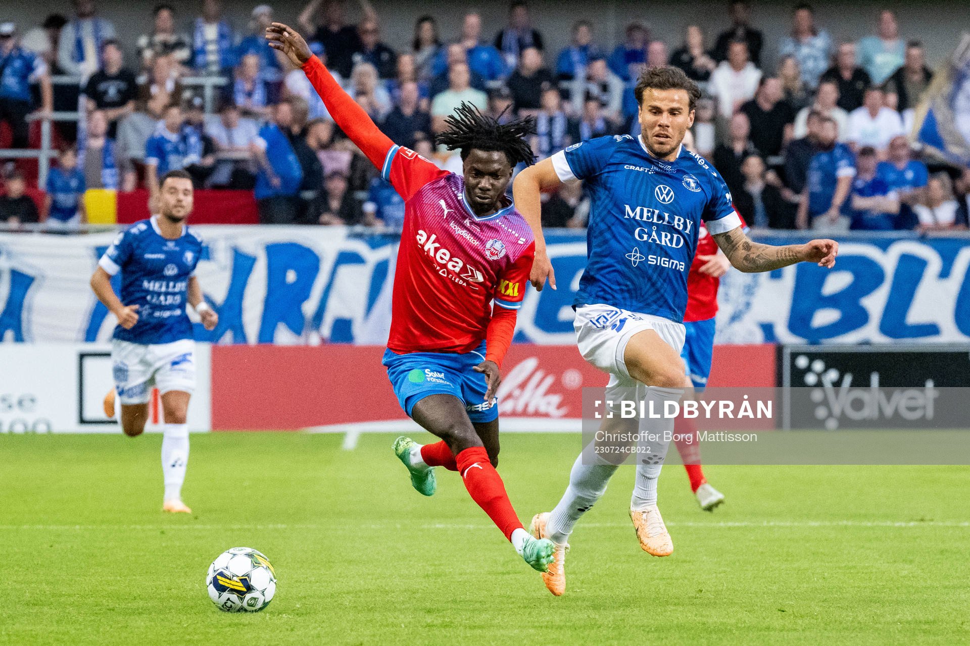 Helsingborgs Benjamin Acquah och Trelleborgs Herman Hallberg