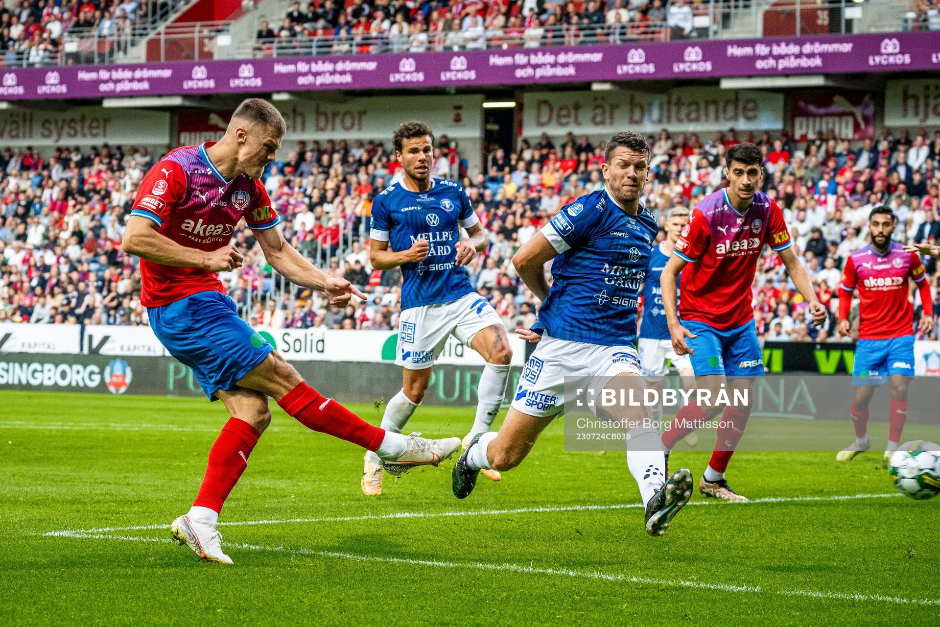Helsingborgs Erik Ring och Trelleborgs Mattias Andersson